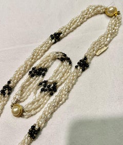 Set of Necklace and Bracelet Freshwater Pearls with Mabe Pearl Clasp Necklace 2