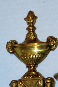 Set of Neoclassic Bronze Sconces, Sold Per Pair
