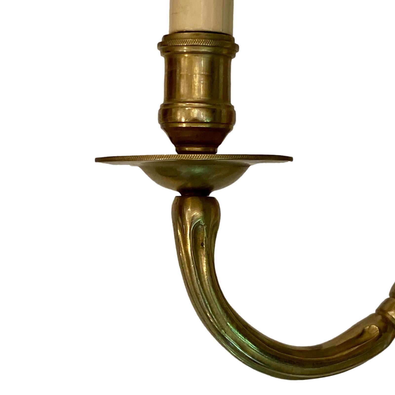 Set of Neoclassic Style Bronze Sconces, Sold Per Pair In Good Condition For Sale In New York, NY