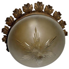 Set of Neoclassic Style Flush Mount Light Fixtures, Sold Individually