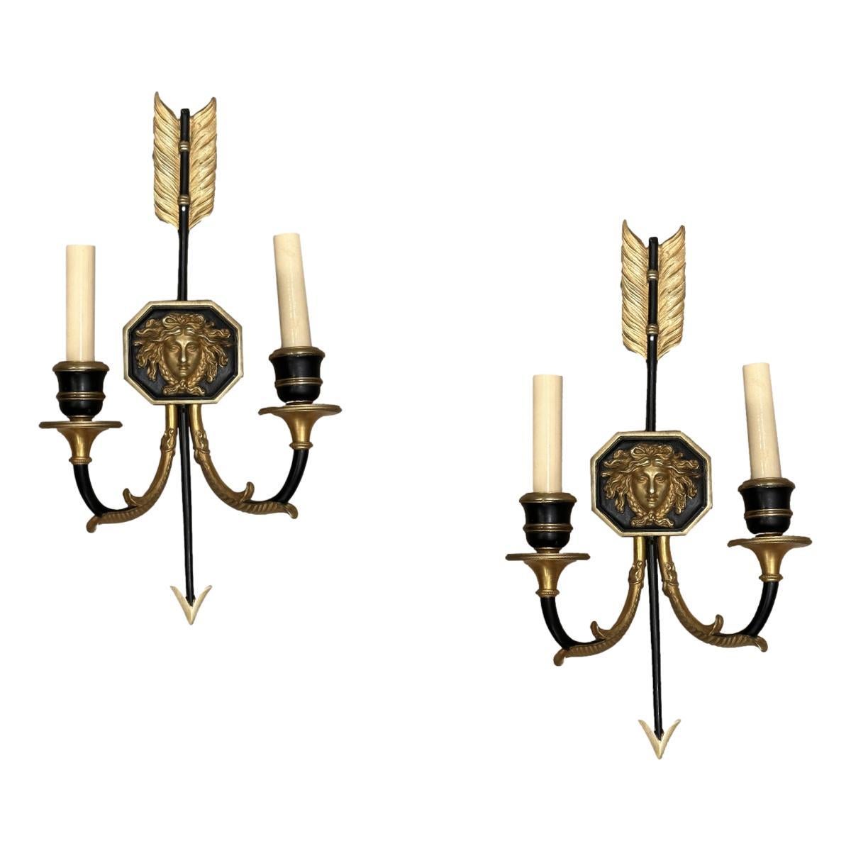 Bronzo Set di applique in stile neoclassico, vendute a coppia in vendita