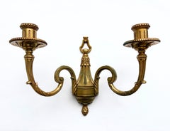 Set of Neoclassical French Gilt Bronze Wall Sconces, 1960s