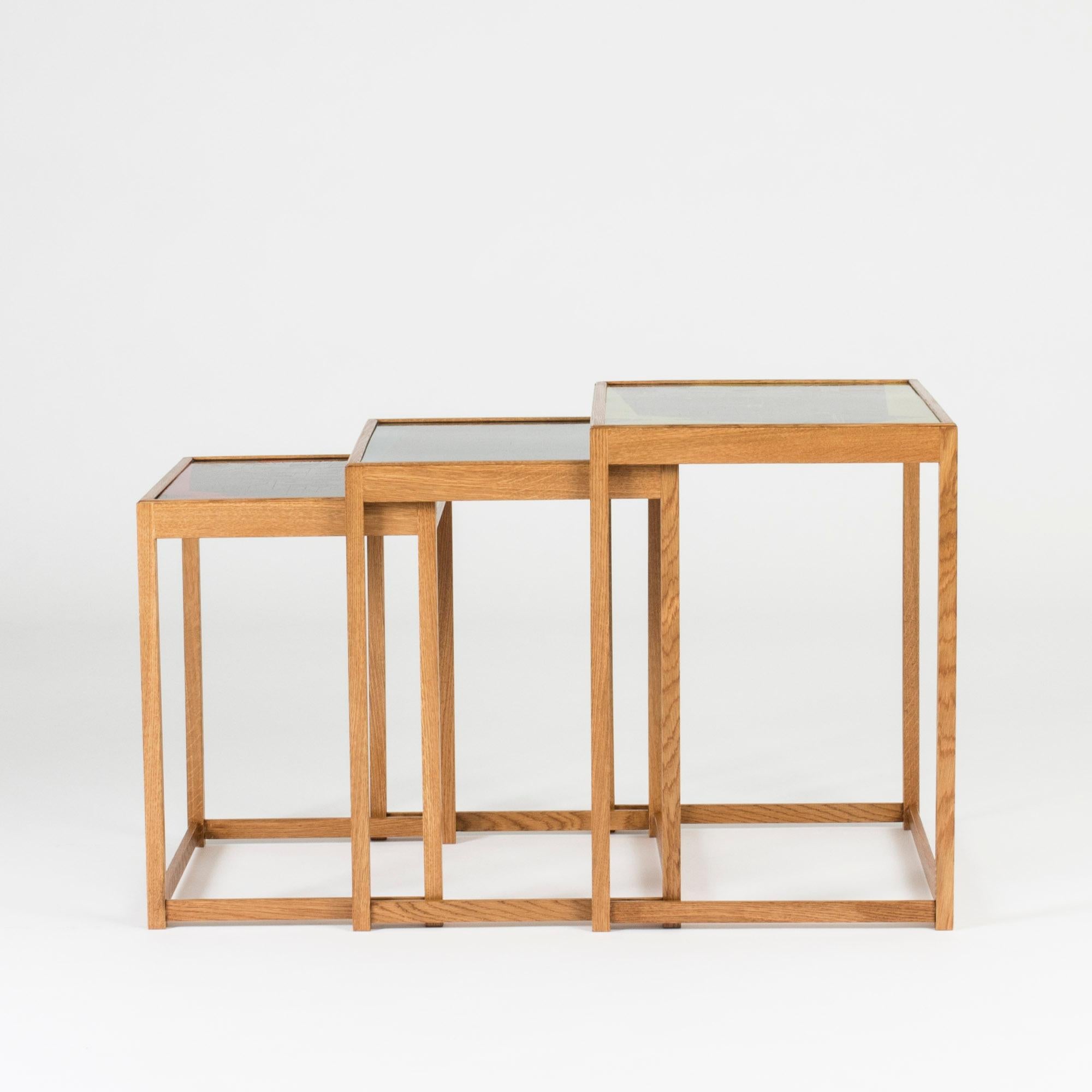 Scandinavian Modern Set of Nesting Tables by David Rosén and Egon Møller-Nielsen