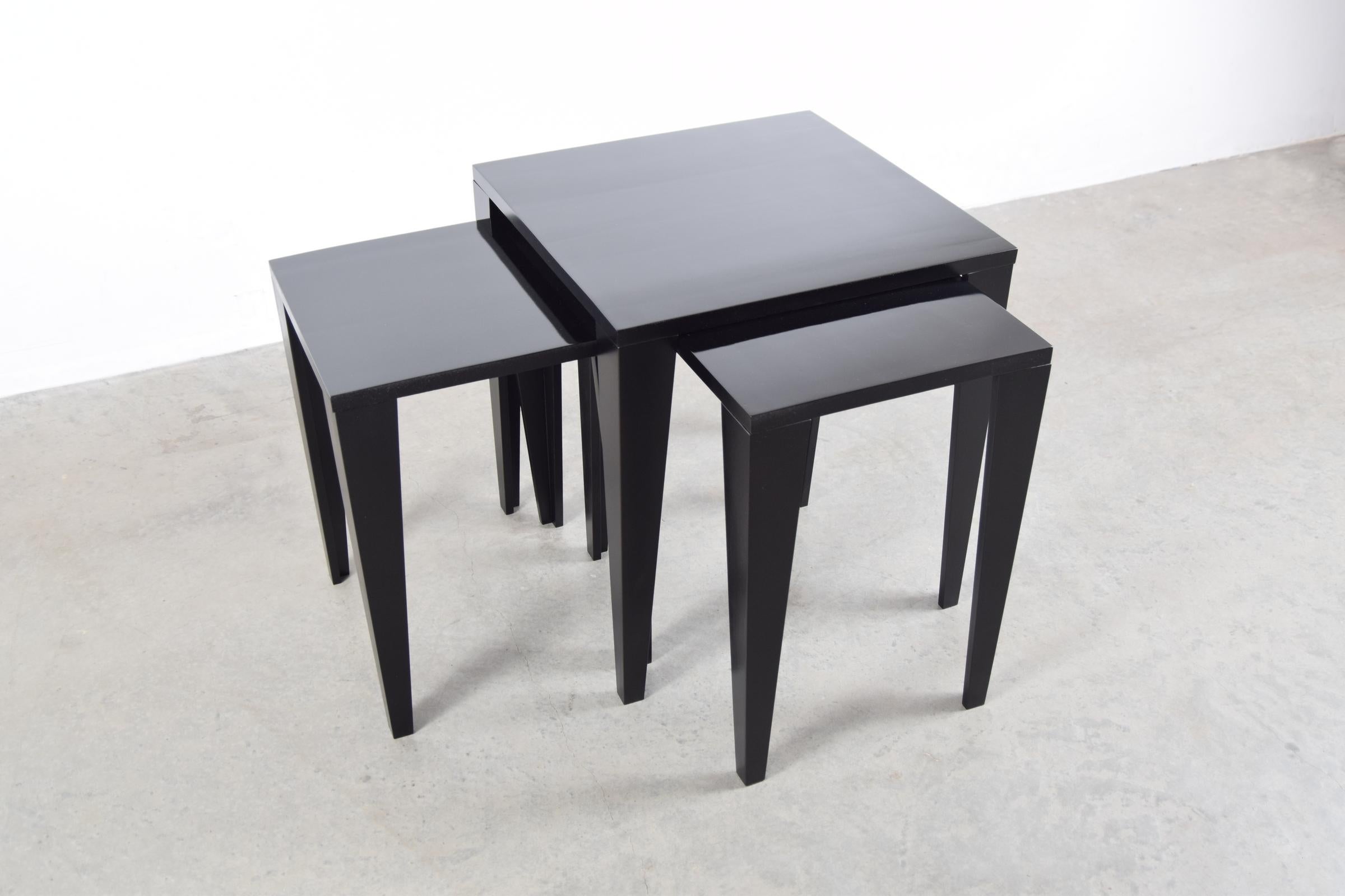 American Set of Nesting Tables by Fran Hosken For Sale