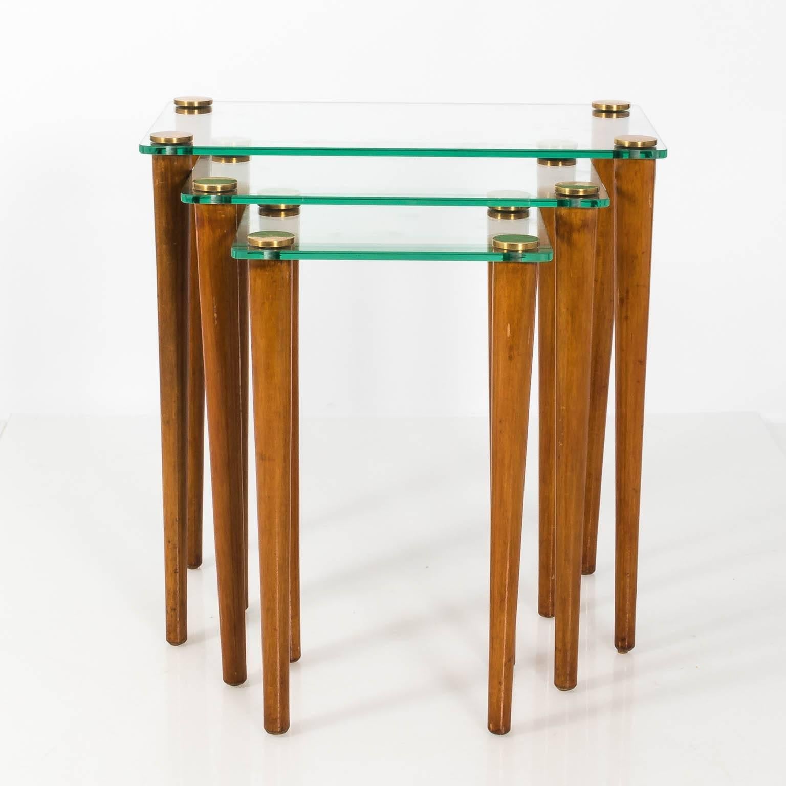 Mid-Century Modern Set of Nesting Tables by Gilbert Rohde