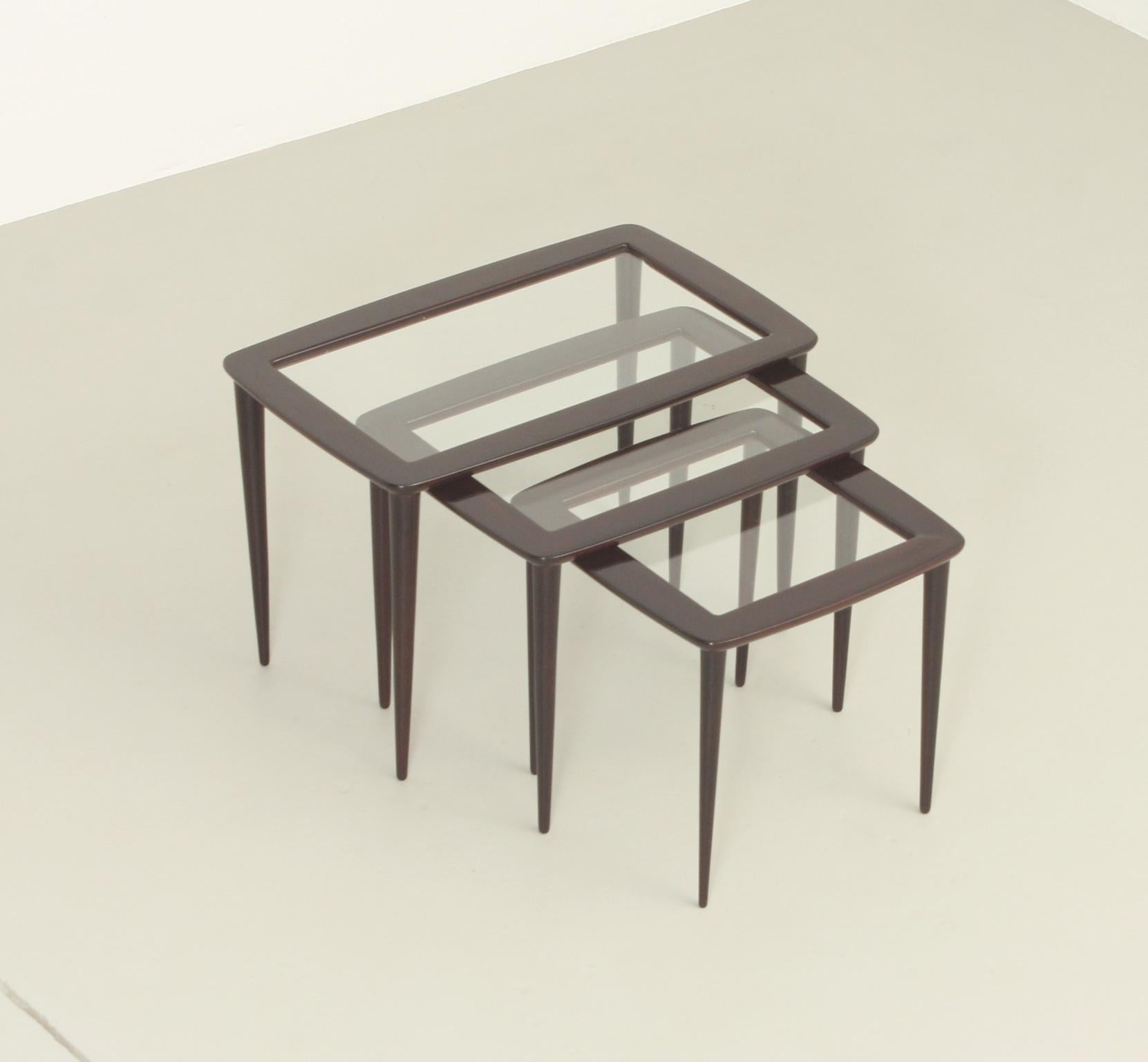 Set of Nesting Tables by Ico Parisi for De Baggis, 1955 For Sale 5