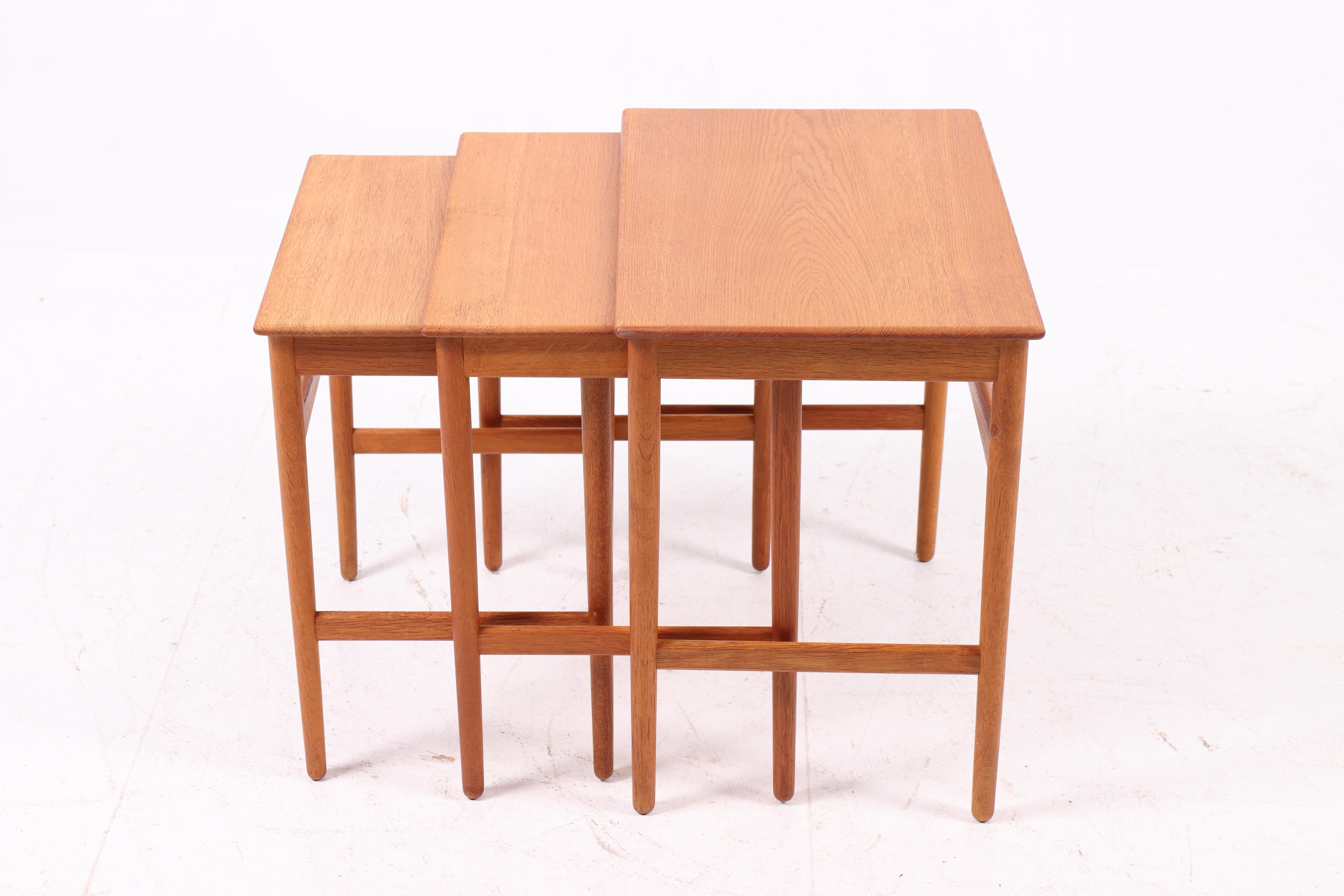 Scandinavian Modern Set of Nesting Tables by Severin Hansen For Sale