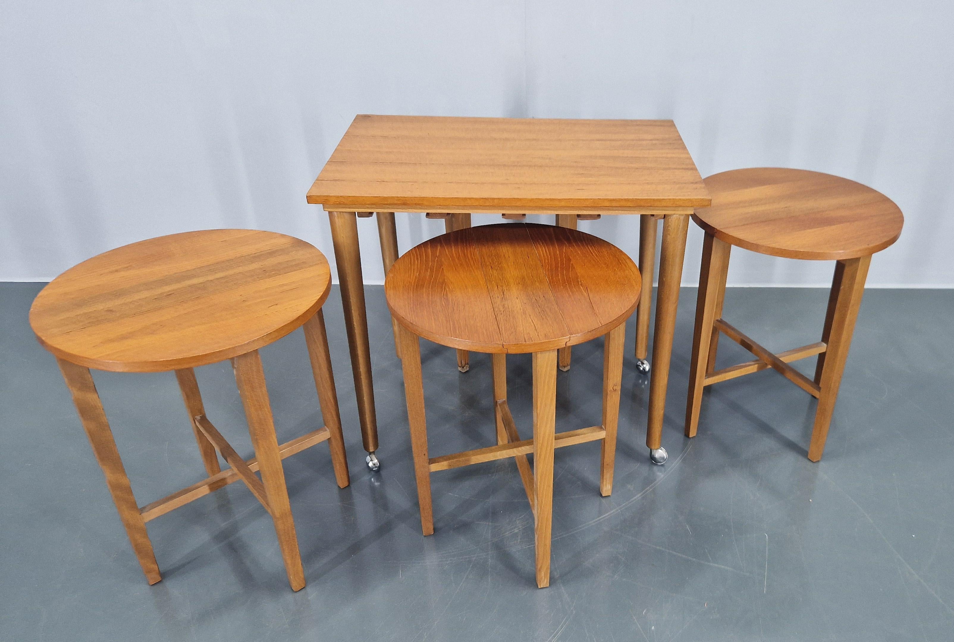 Set of Nesting Tables, Designed by Poul Hundevad, Denmark, 1960s 3