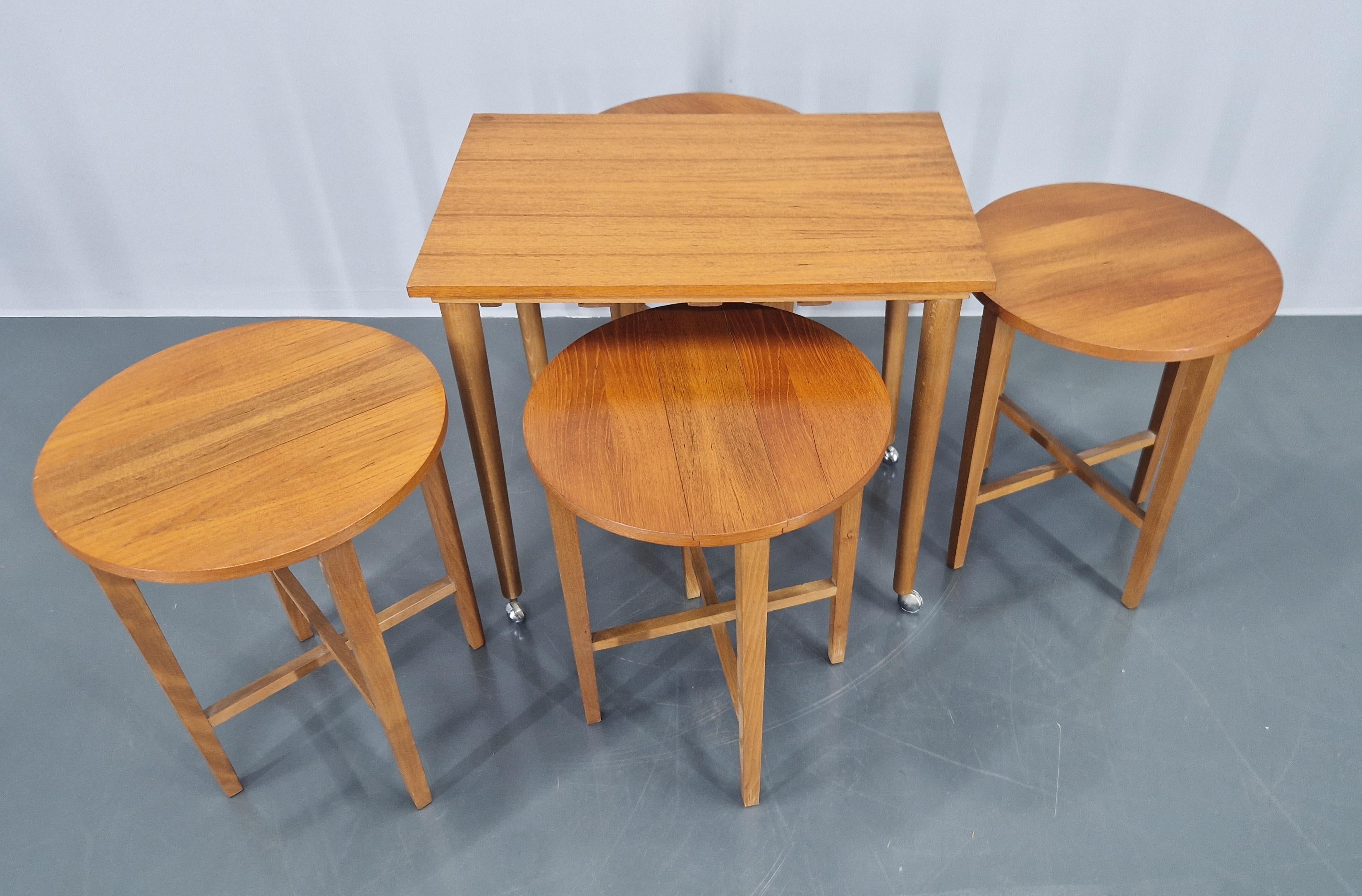 Set of Nesting Tables, Designed by Poul Hundevad, Denmark, 1960s 5