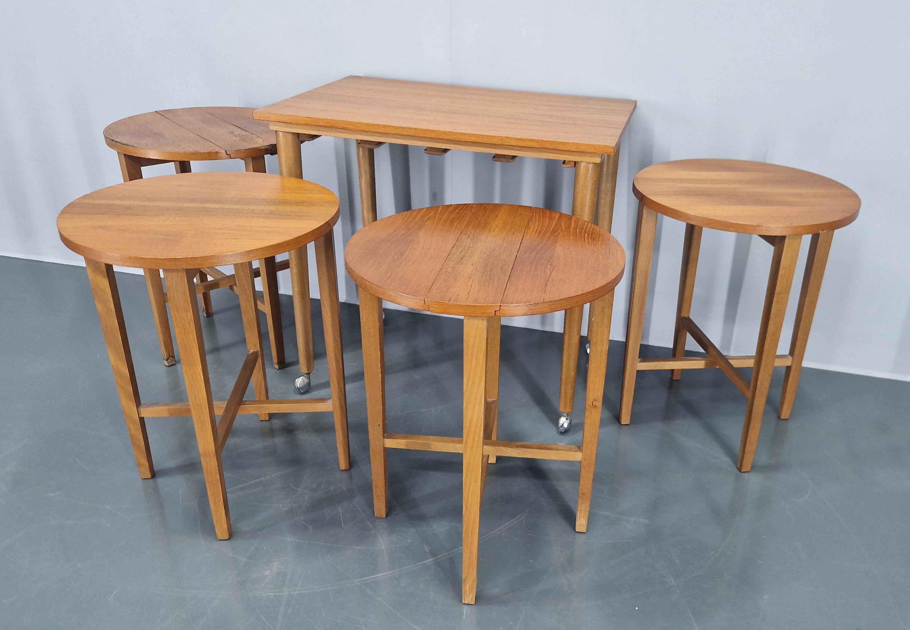 Set of Nesting Tables, Designed by Poul Hundevad, Denmark, 1960s 1