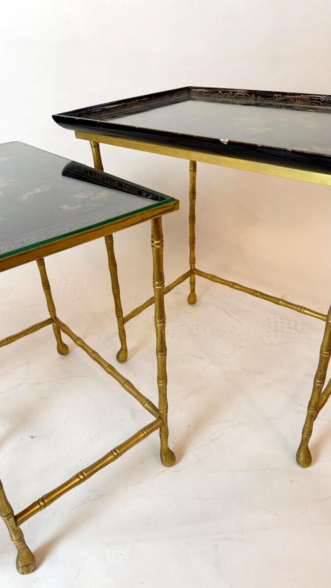 Set of Nesting Tables From Maison Jansen, France, 1960s For Sale at 1stDibs