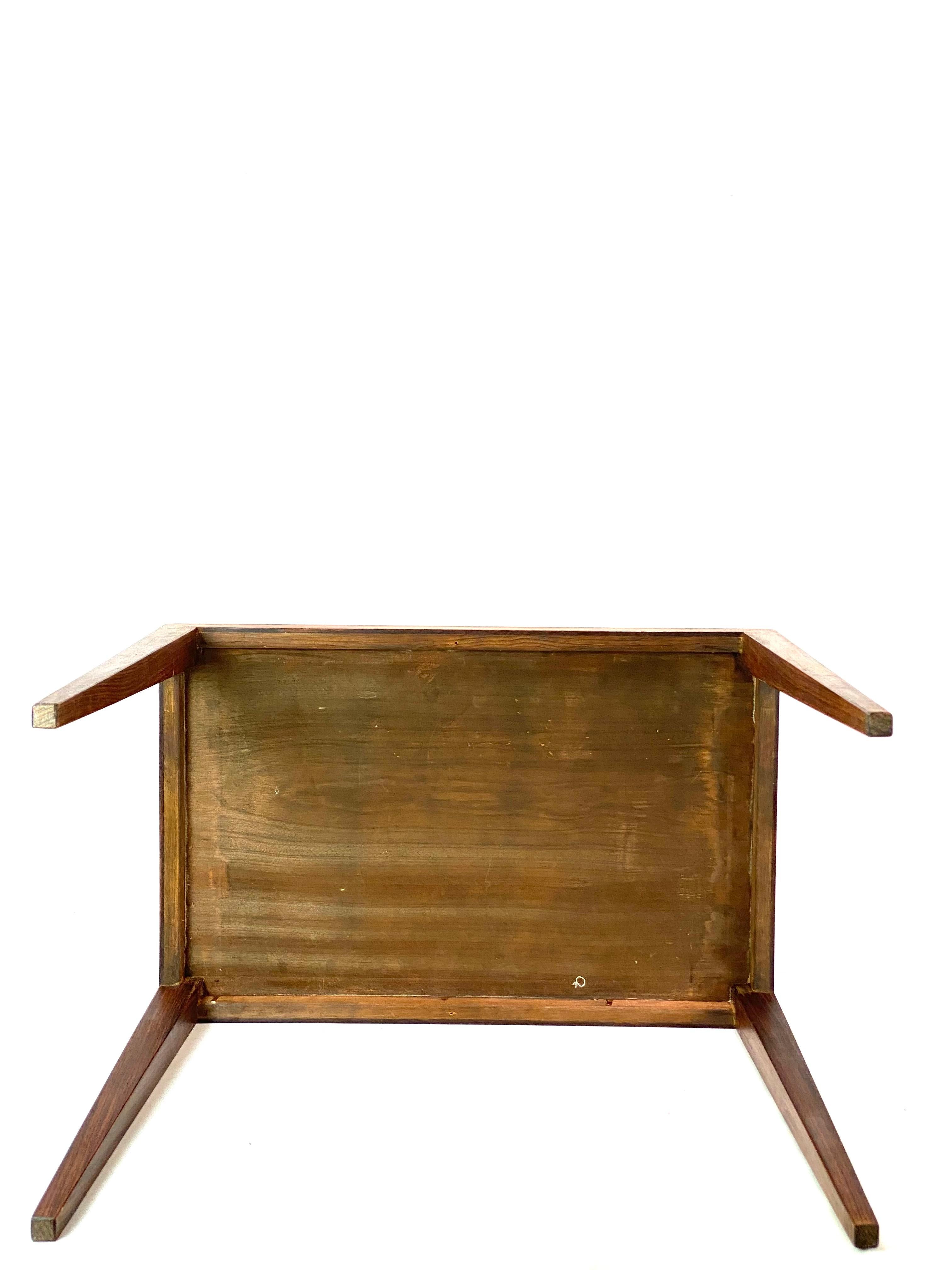 Mid-20th Century Set of Nesting Tables Made In Rosewood by Haslev Furniture Factory From 1960s