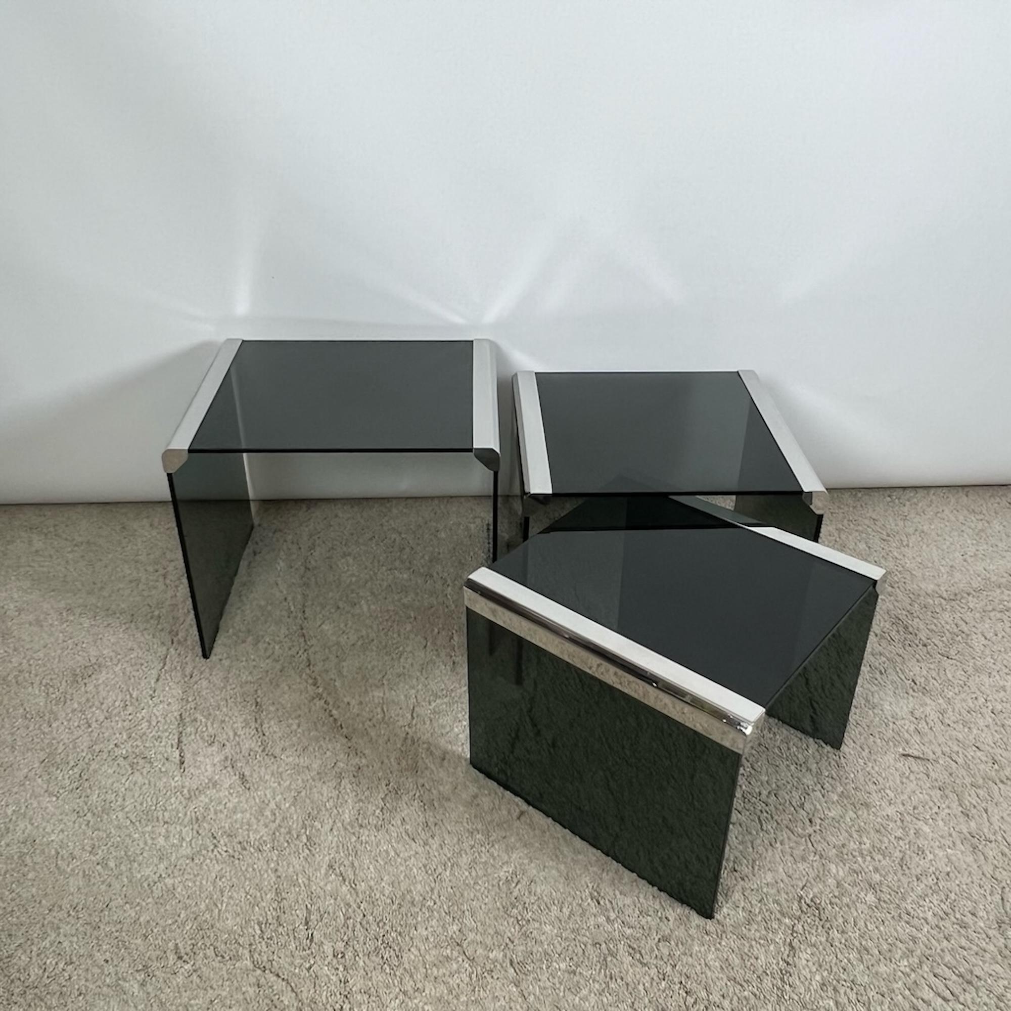 Late 20th Century Set of Nesting Tables T35 by Pierangelo Gallotti for Gallotti&Radice, 1970s