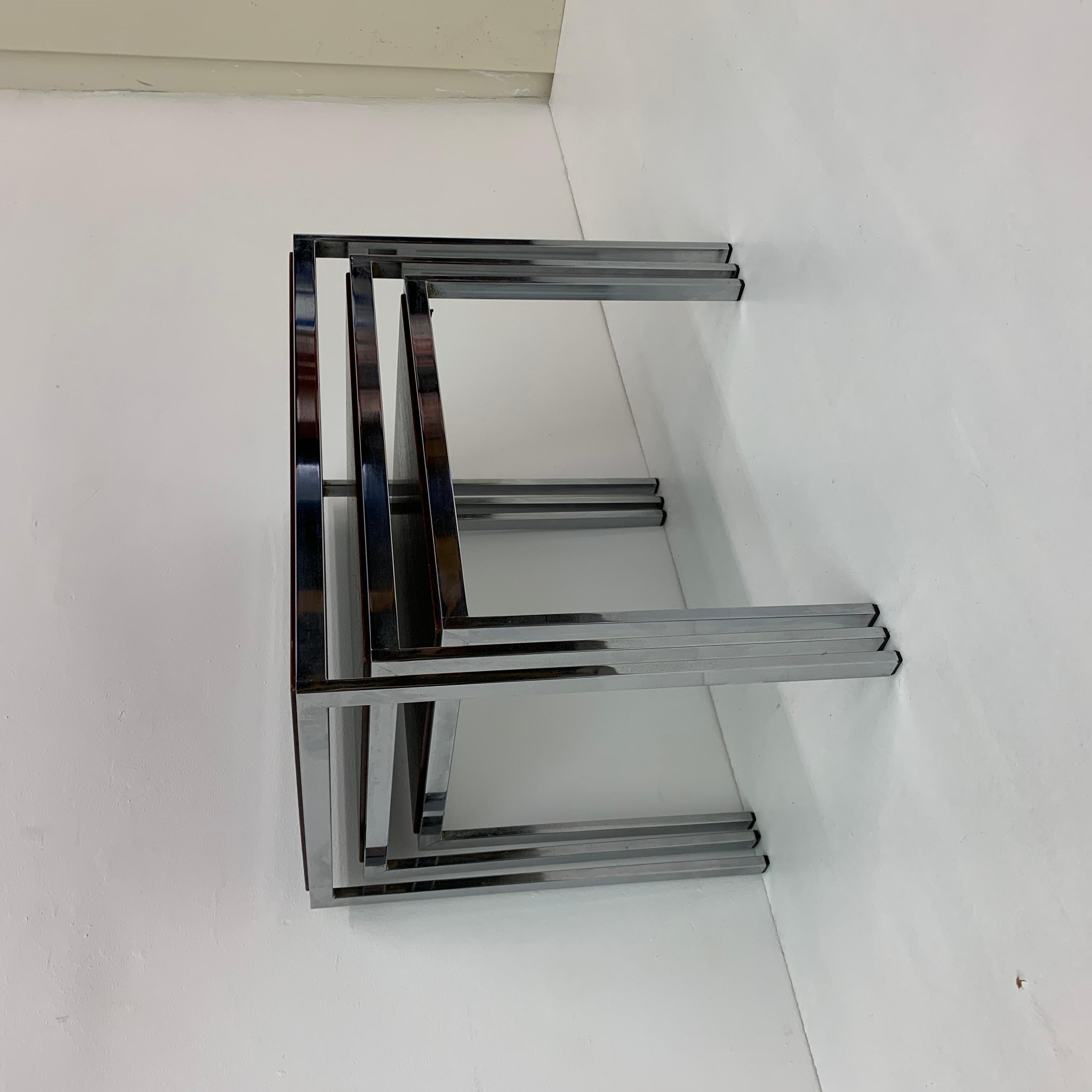 Ensemble de tables gigognes à plateau réversible par Cees Braakman pour Pastoe, années 1970 en vente 13