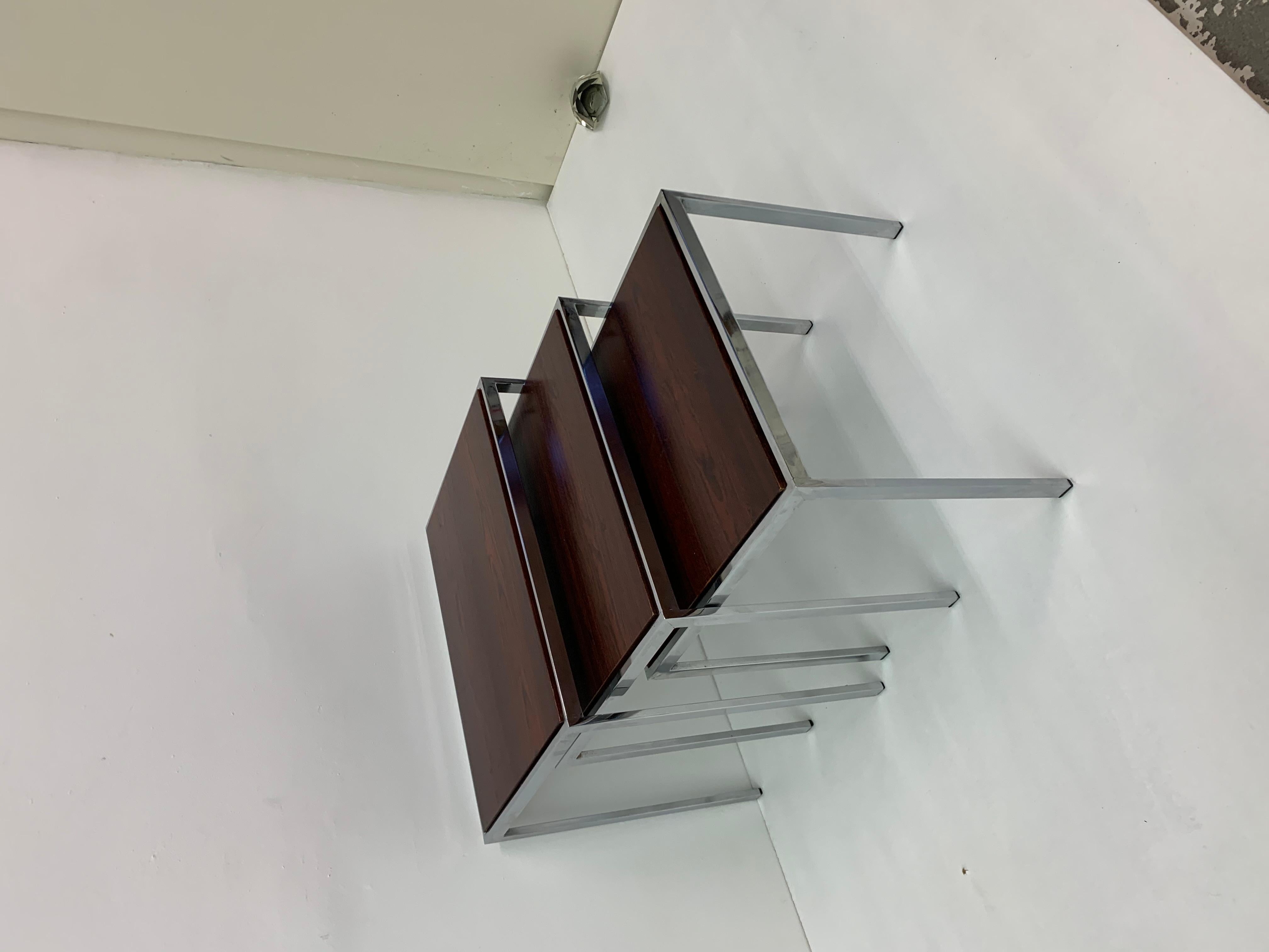 Ensemble de tables gigognes à plateau réversible par Cees Braakman pour Pastoe, années 1970 en vente 1