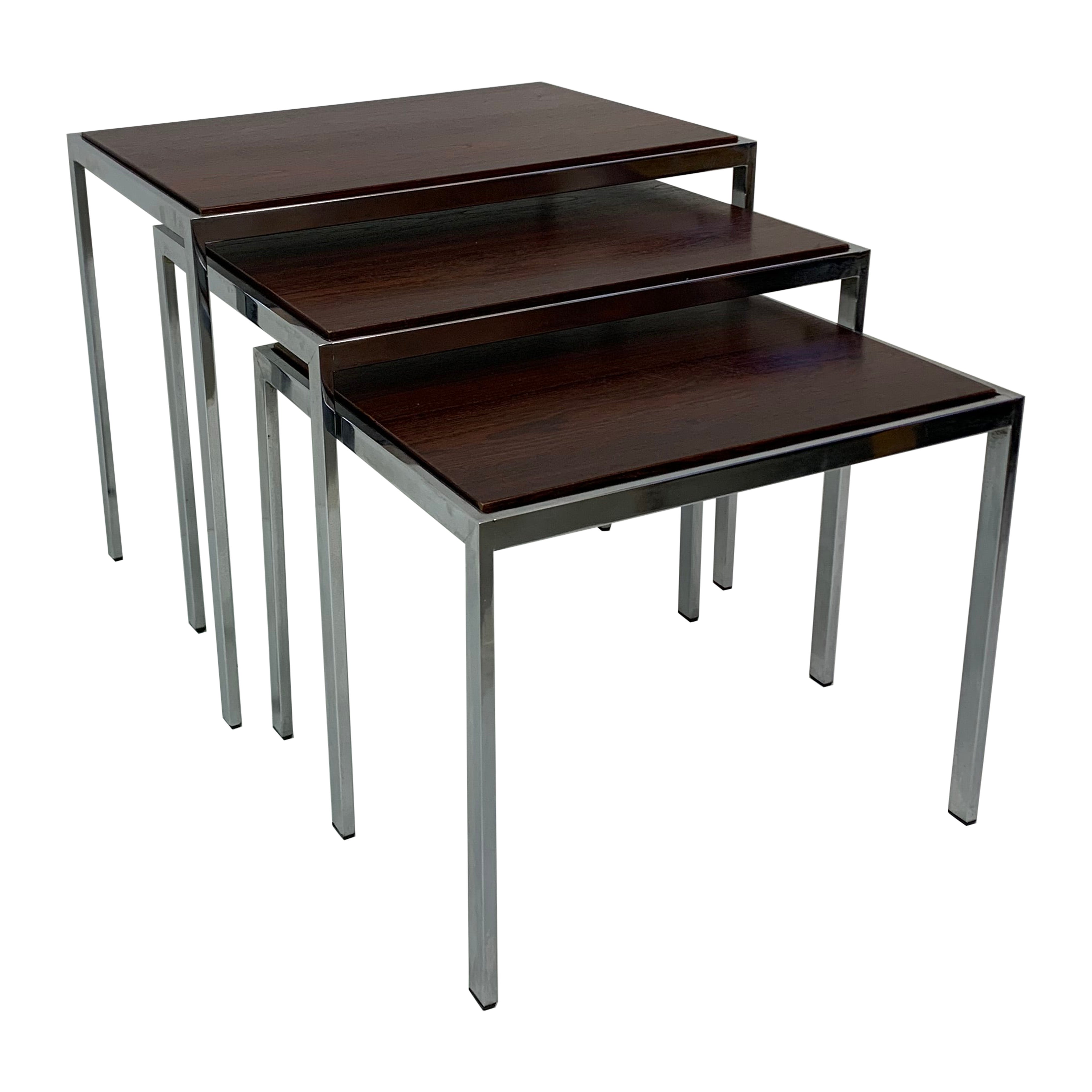 Set di tavolini da salotto con piano reversibile di Cees Braakman per Pastoe, anni '70