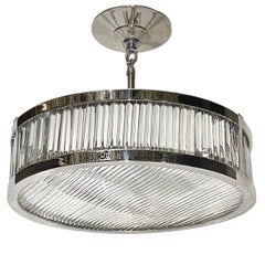 Set of Nickel Plated Fixture with Glass Rods. Sold Individually.