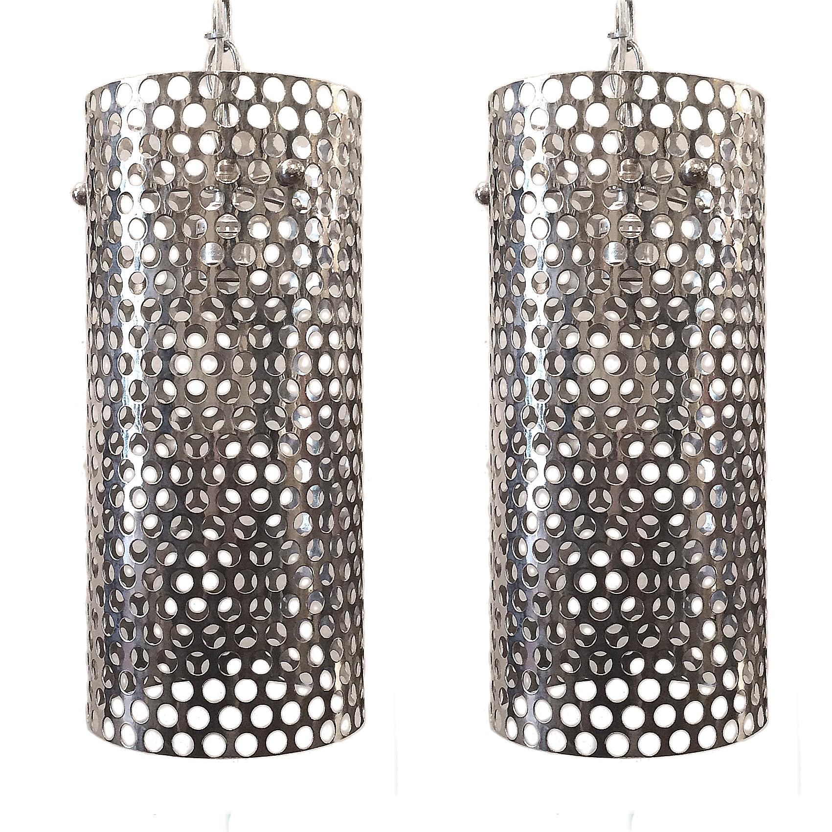 Italian Set of Nickel-Plated Light Fixtures, Sold Individually For Sale