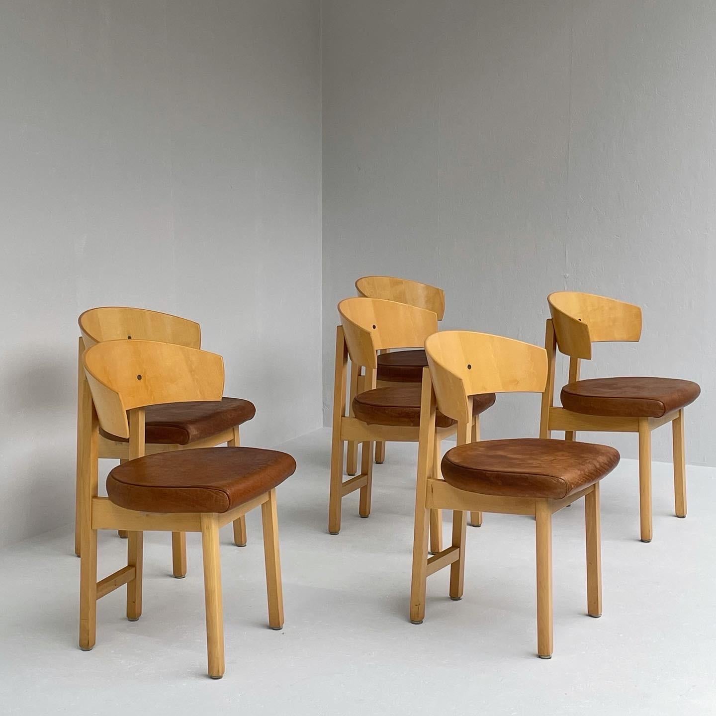 Late 20th Century Set of Niels Gammelgaard chairs for Ikea