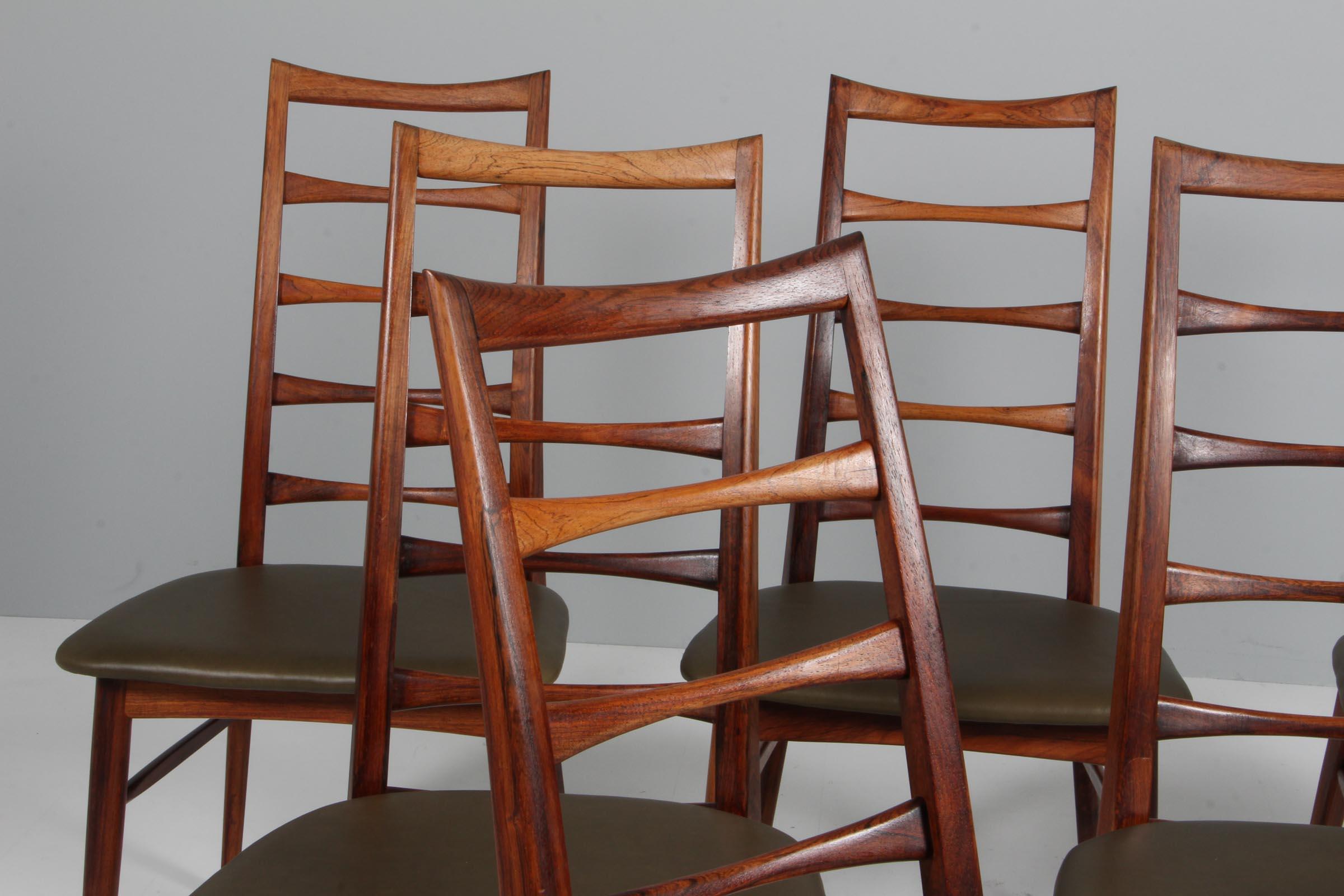 Scandinavian Modern Set of Niels Koefoed Dining Chairs, Model 