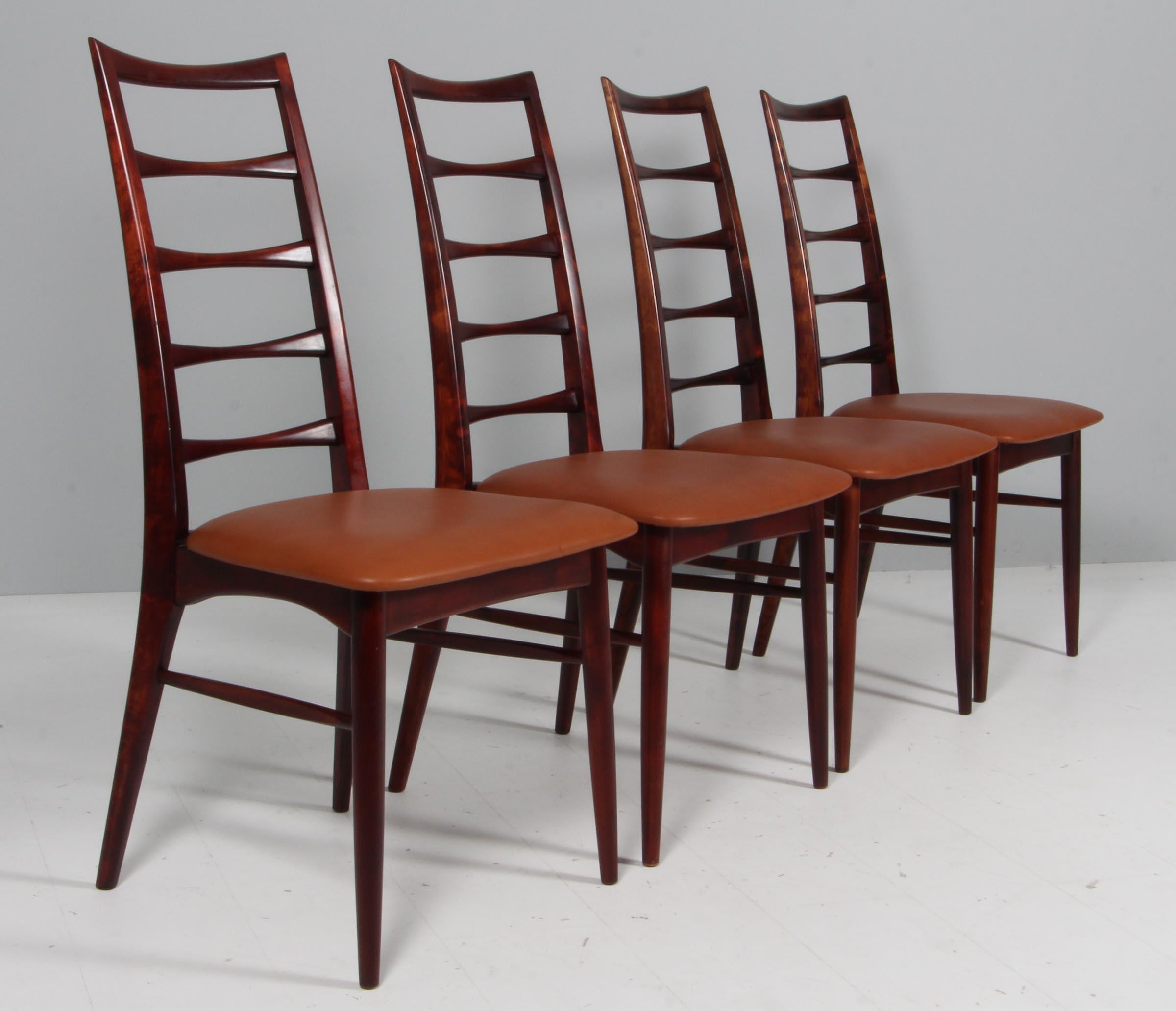 Scandinavian Modern Set of Niels Koefoed Dining Chairs, Model 