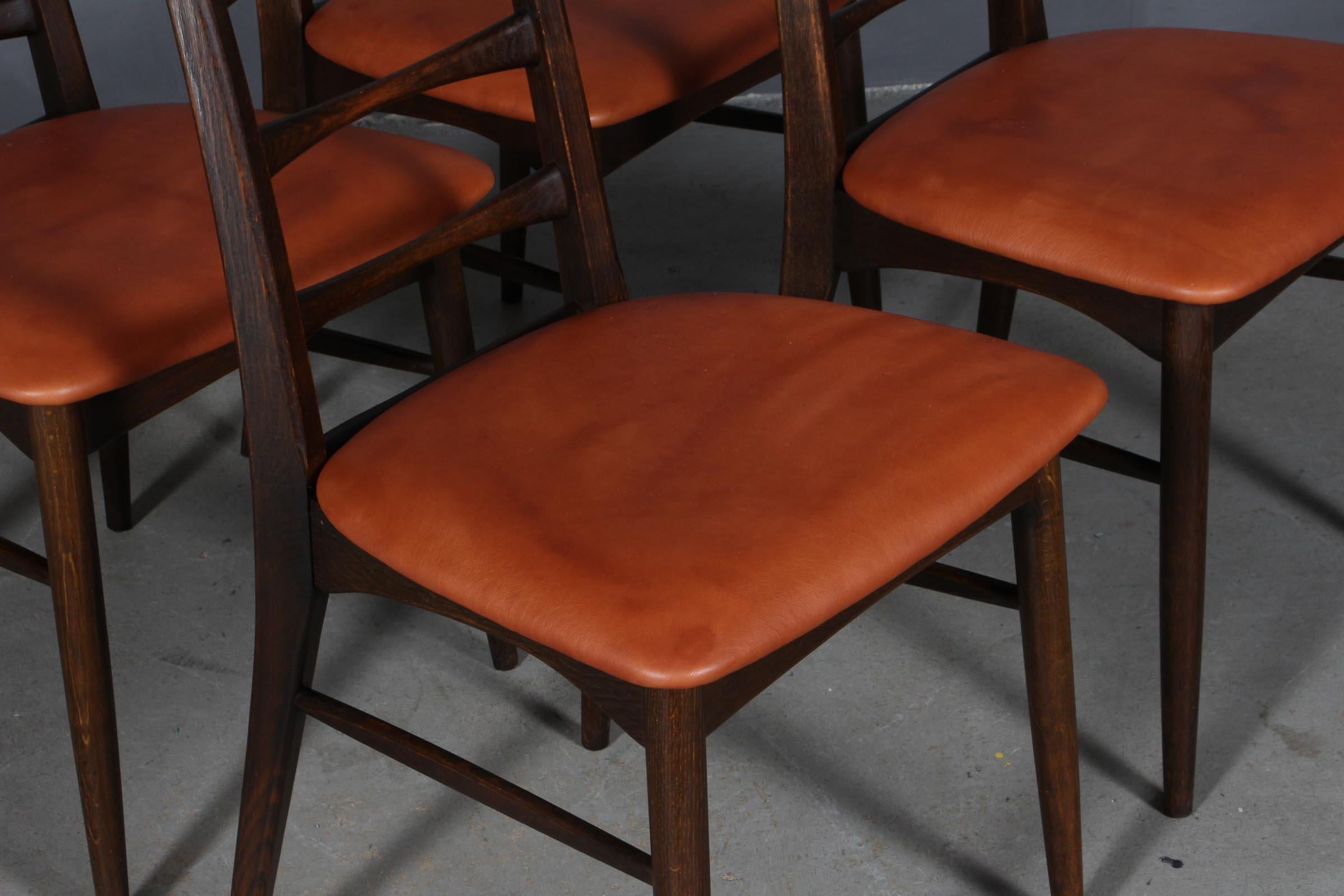 Danois Ensemble de chaises de salle à manger Niels Koefoed, modèle Lis, années 1960 en vente