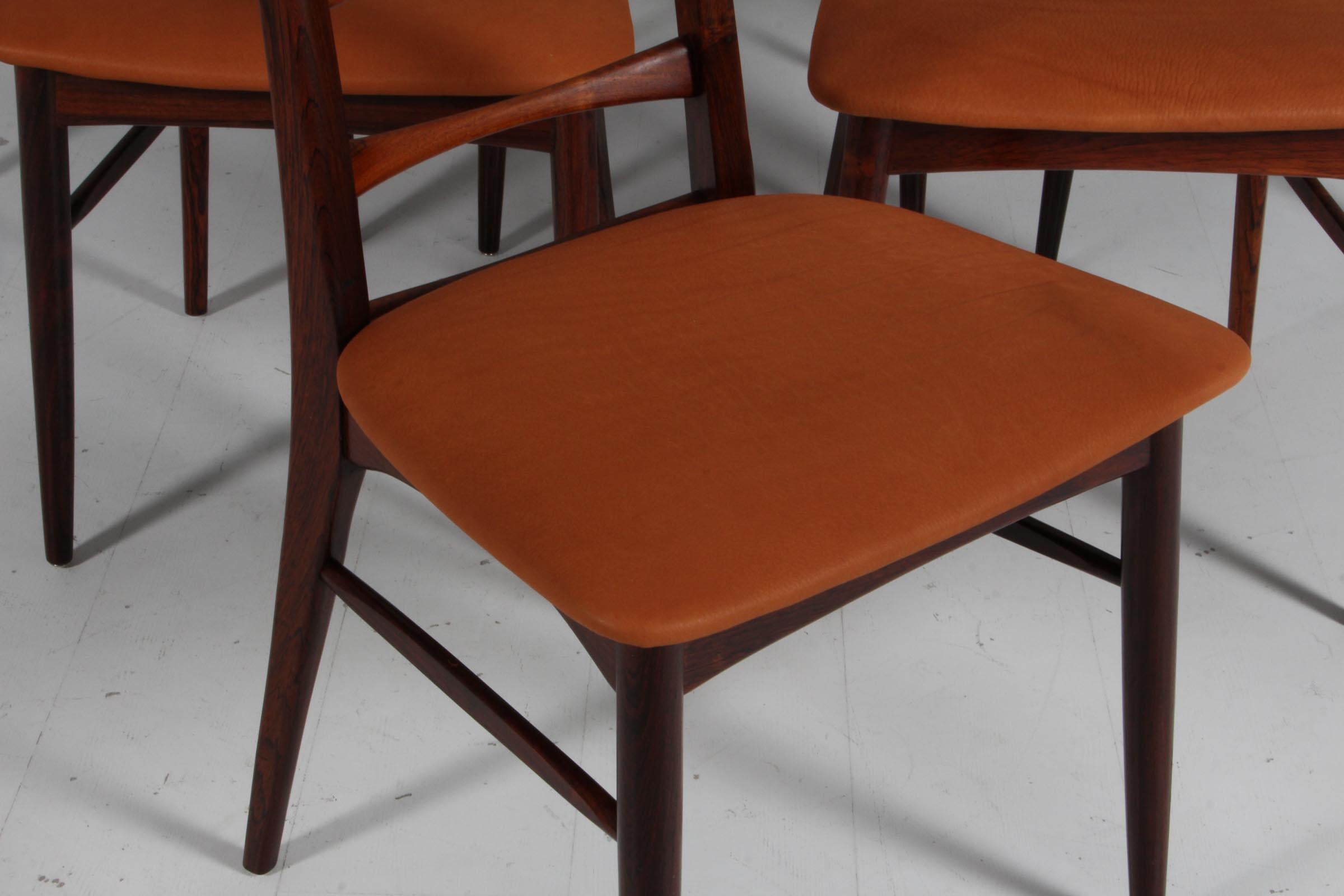 Danish Set of Niels Koefoed Dining Chairs, Model 