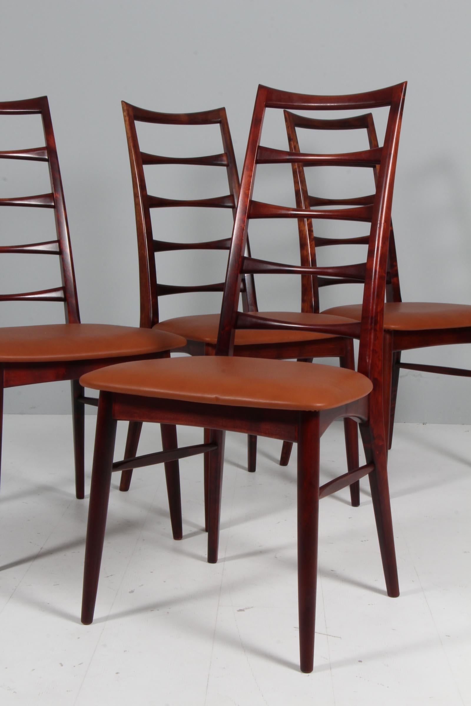 Danish Set of Niels Koefoed Dining Chairs, Model 