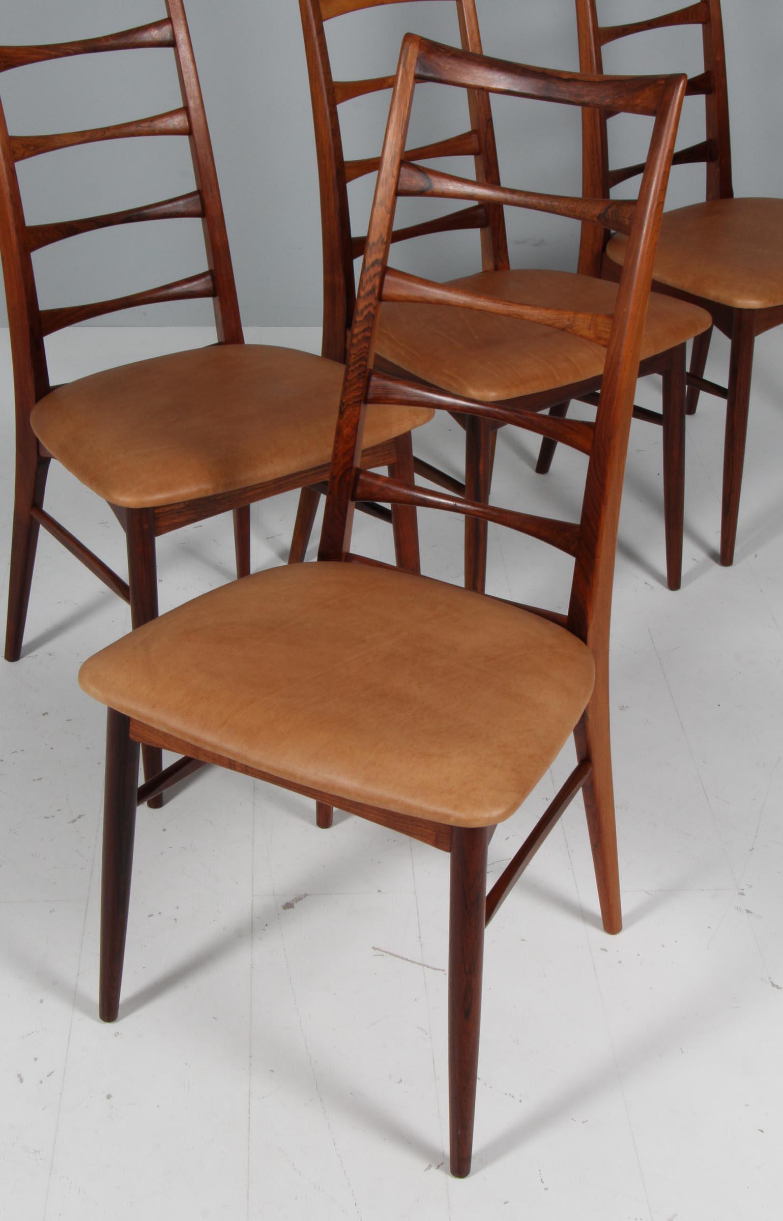 Metà XX secolo Set di sedie da pranzo Niels Koefoed, modello 