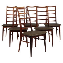 Ensemble de chaises de salle à manger Niels Koefoed, modèle Lis, années 1960