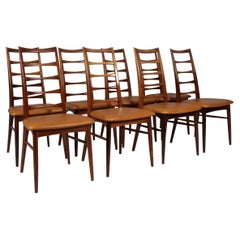 Set di sedie da pranzo Niels Koefoed, modello "Lis", anni '60