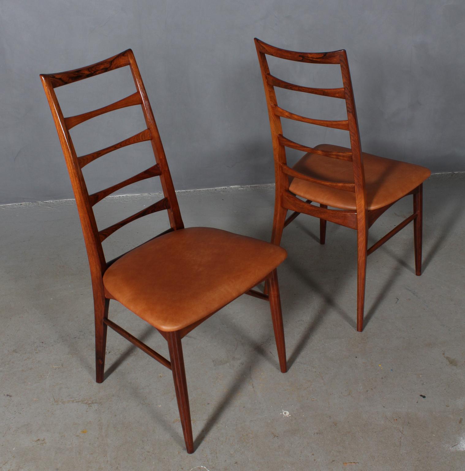 Scandinavian Modern Set of Niels Koefoed Dining Chairs, Model 