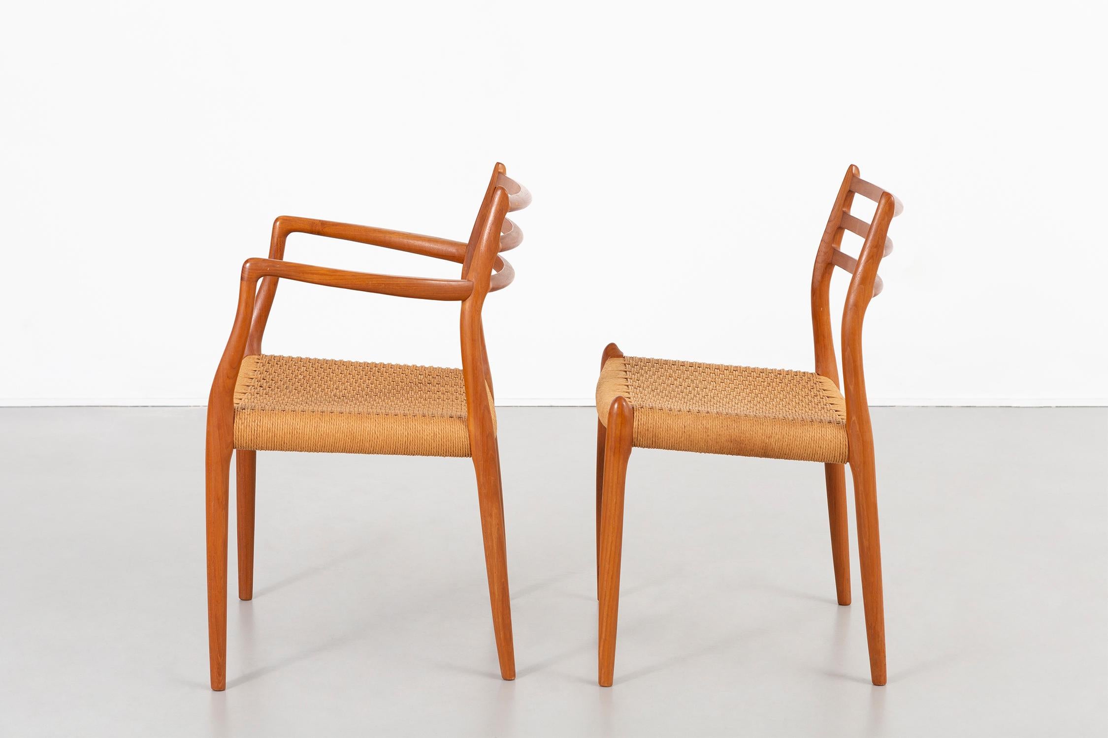 Mid-20th Century Set of Niels Moller Mid-Century Modern Dining Chairs