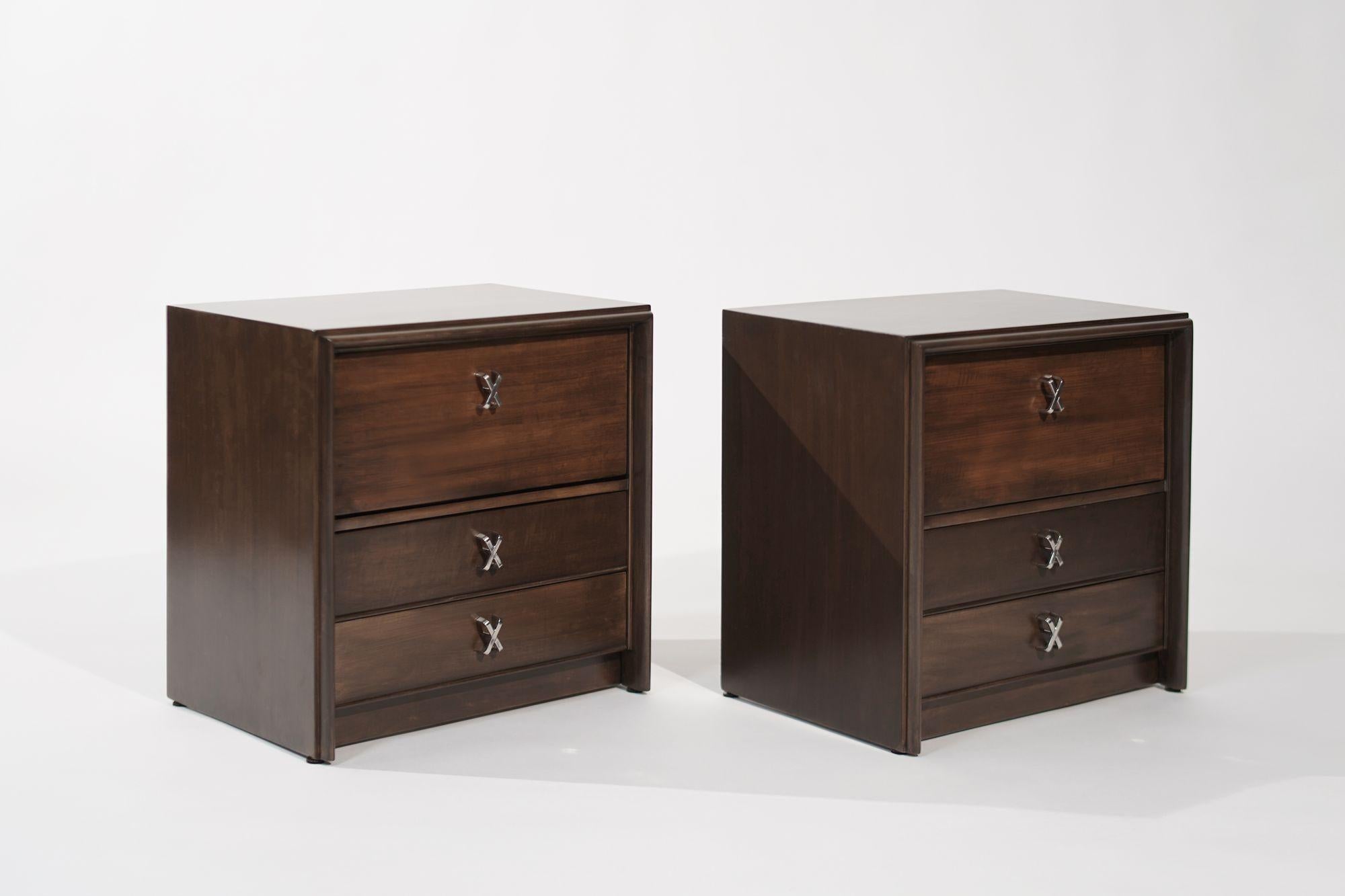 Mid-Century Modern Set of Nightstands by Paul Frankl, C. 1950s For Sale