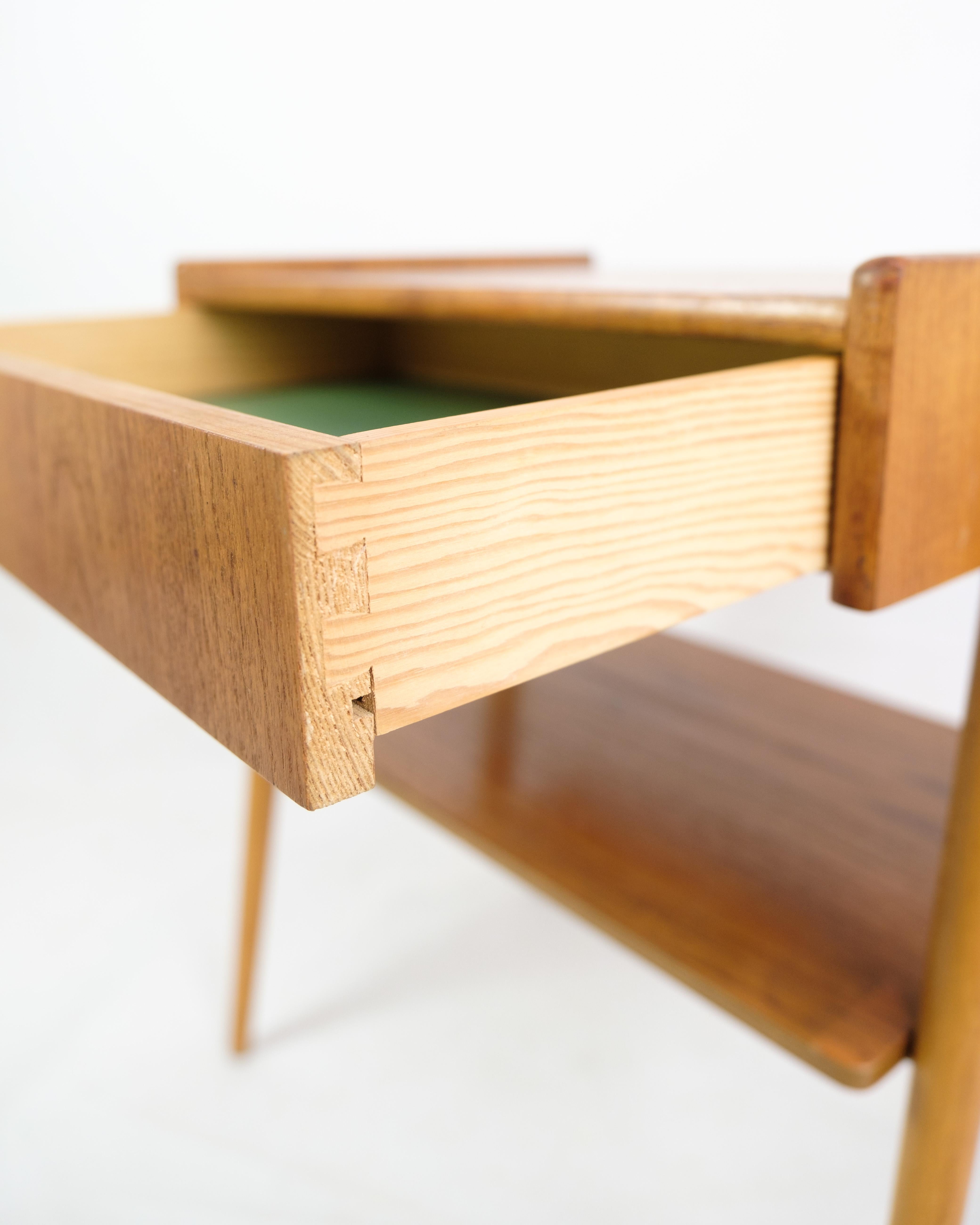 Set of Nightstands In Teak, By AB Carlström & Co Furniture Factory From 1950s For Sale 4