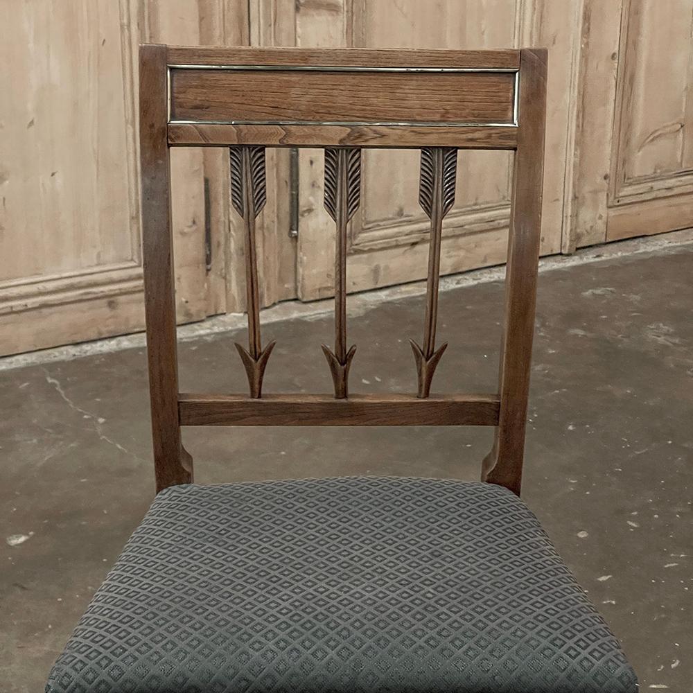 Set of Nine 18th Century French Directoire Dining Chairs en venta 2