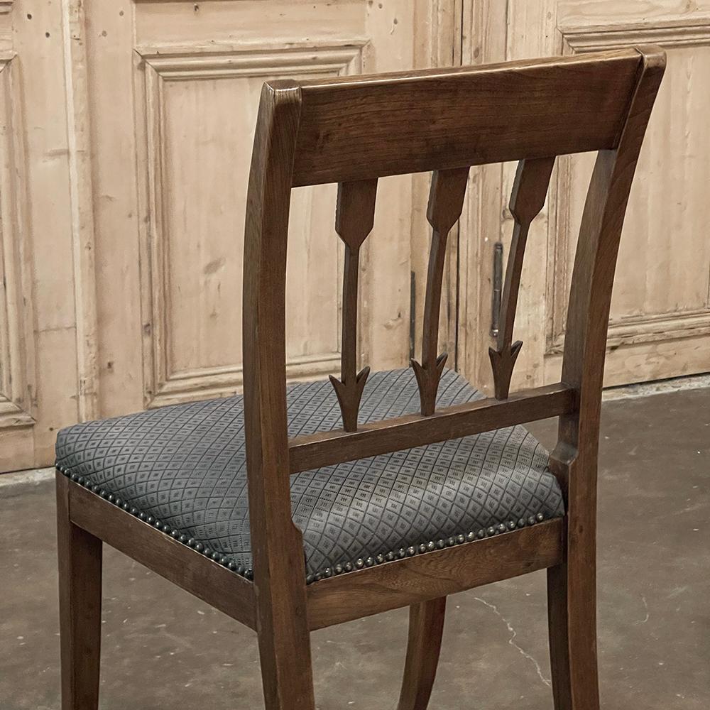 Set of Nine 18th Century French Directoire Dining Chairs en venta 9