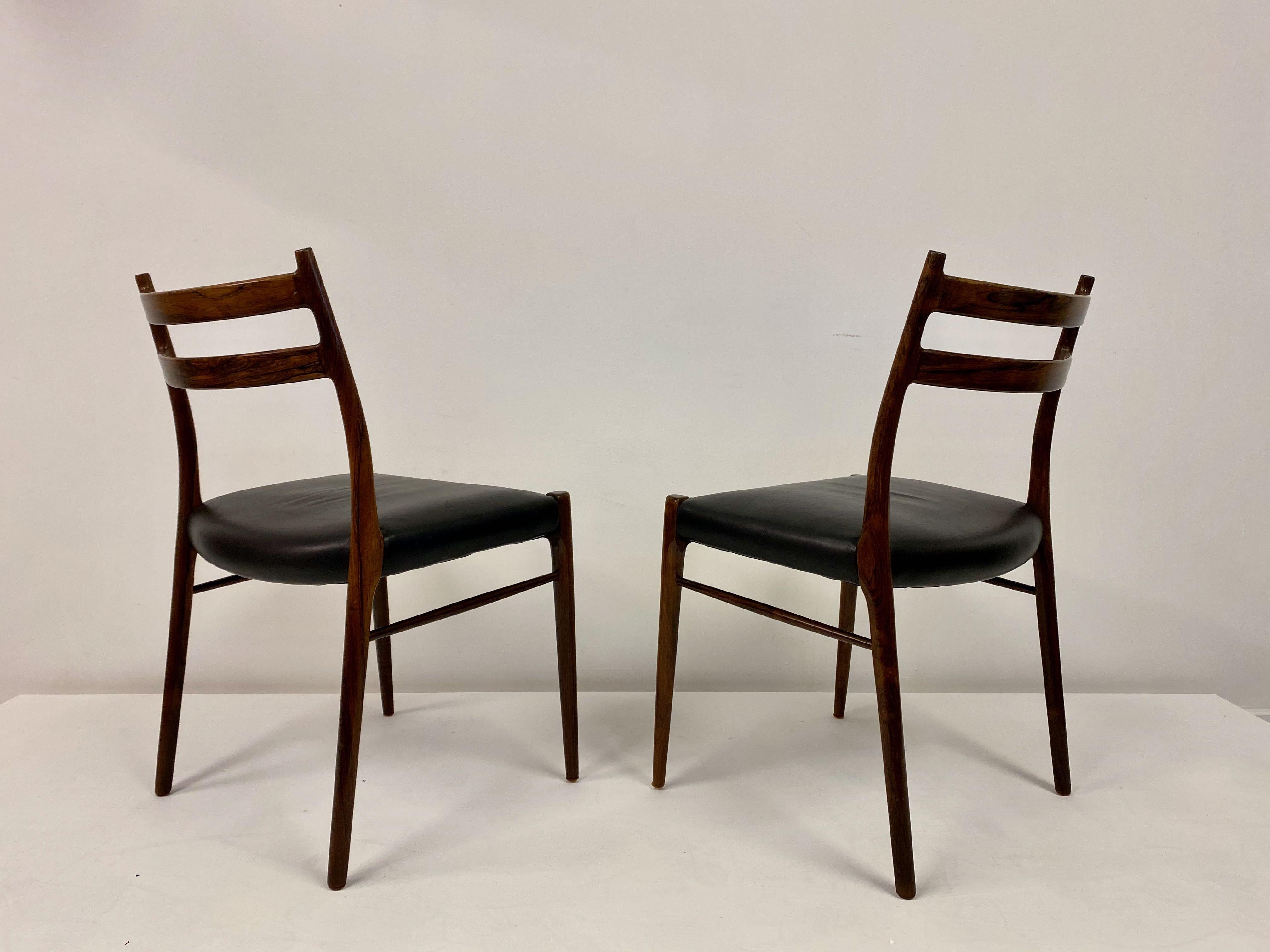 Set of Nine 1960s Danish Rosewood Dining Chairs by Glyngøre Stolefabrik 6