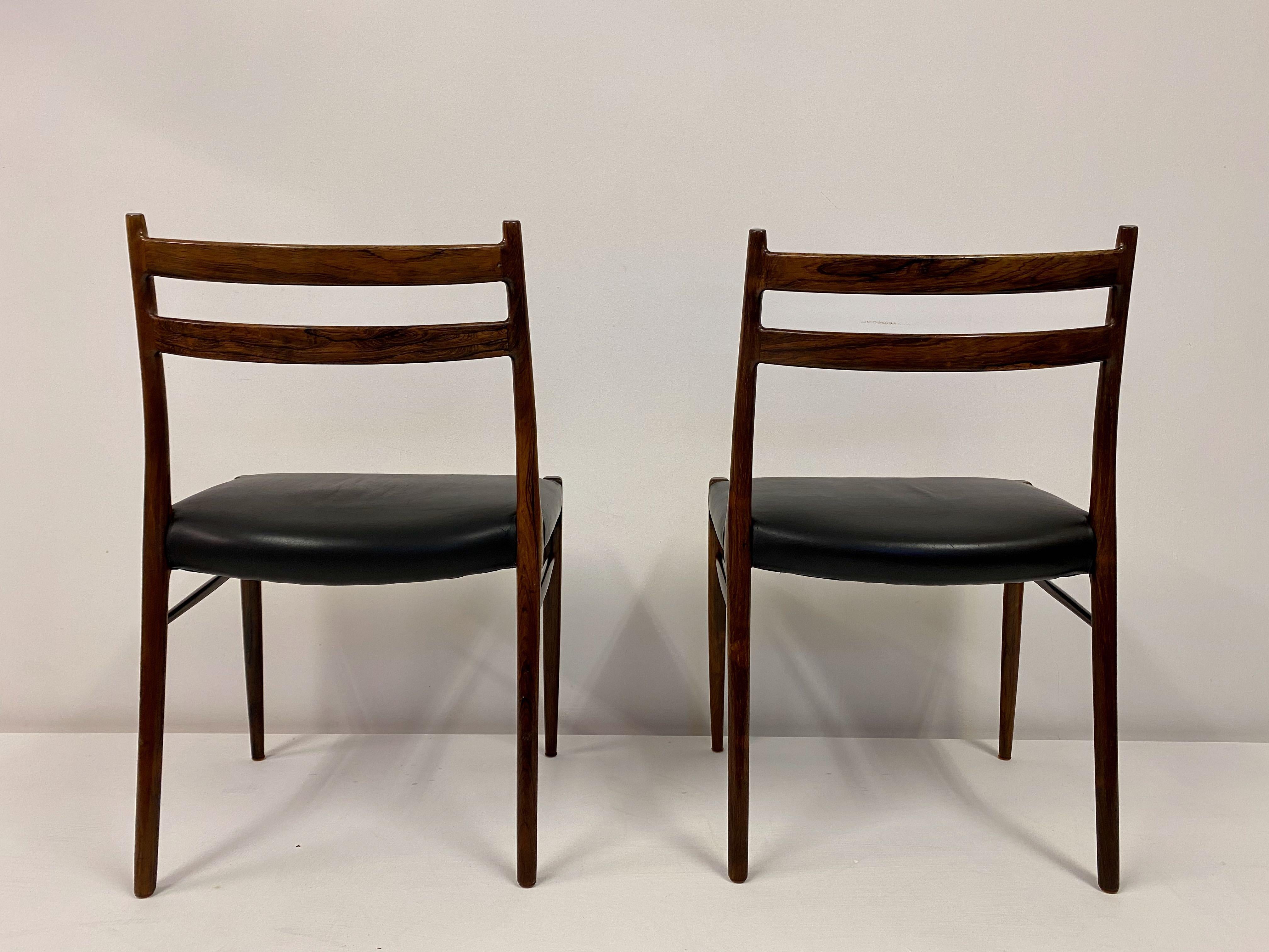 Set of Nine 1960s Danish Rosewood Dining Chairs by Glyngøre Stolefabrik 8