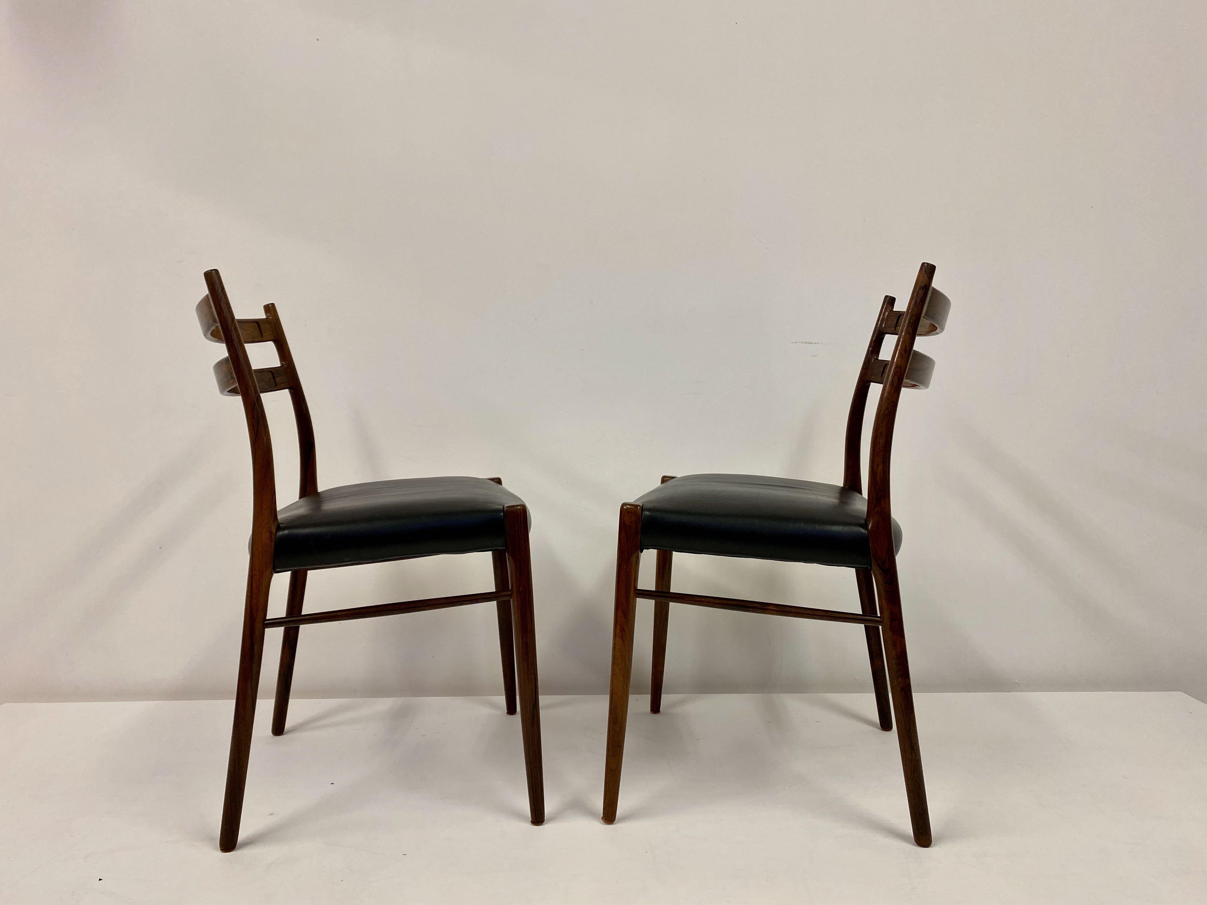 Set of Nine 1960s Danish Rosewood Dining Chairs by Glyngøre Stolefabrik 9
