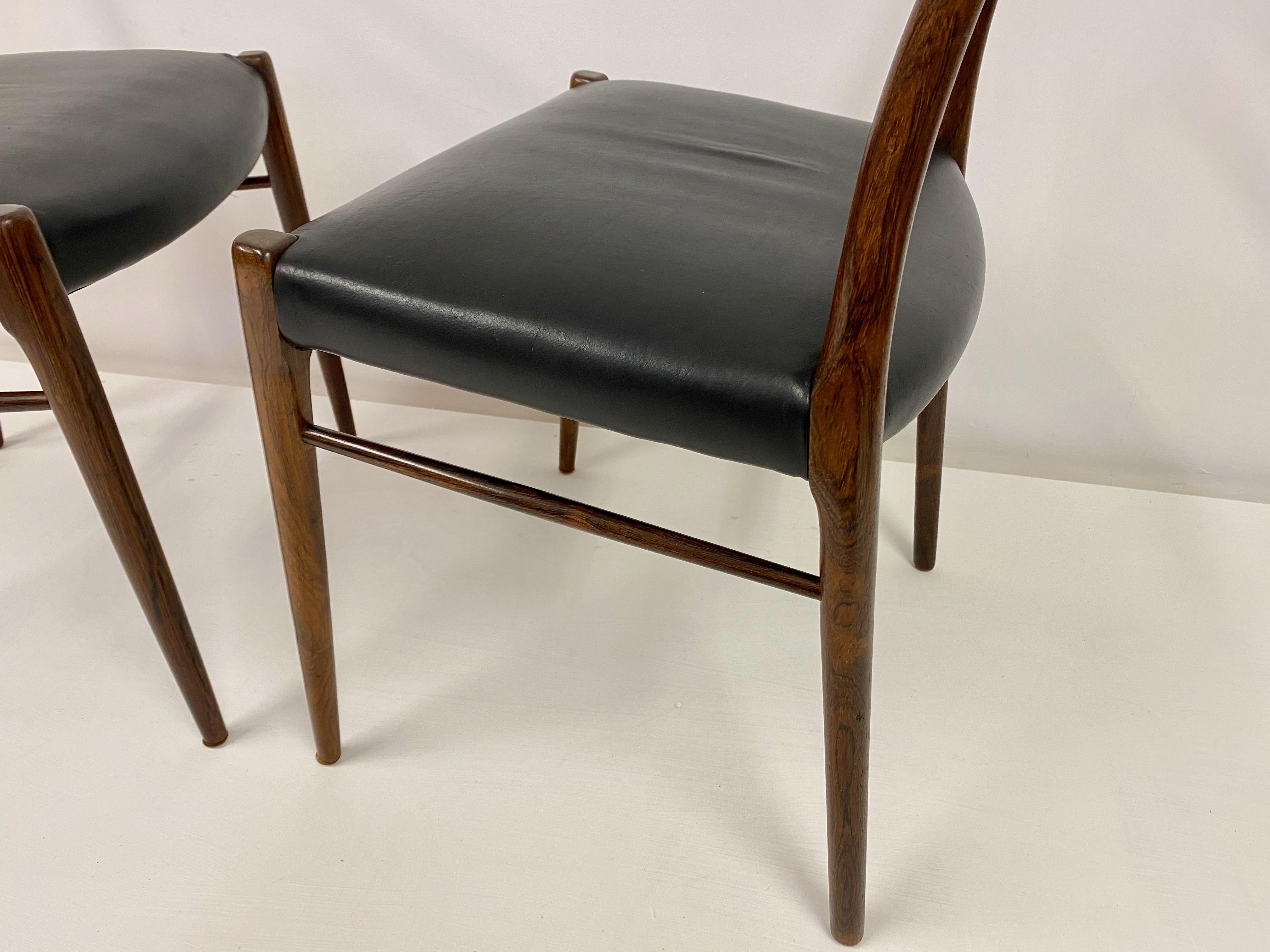 Set of Nine 1960s Danish Rosewood Dining Chairs by Glyngøre Stolefabrik 11