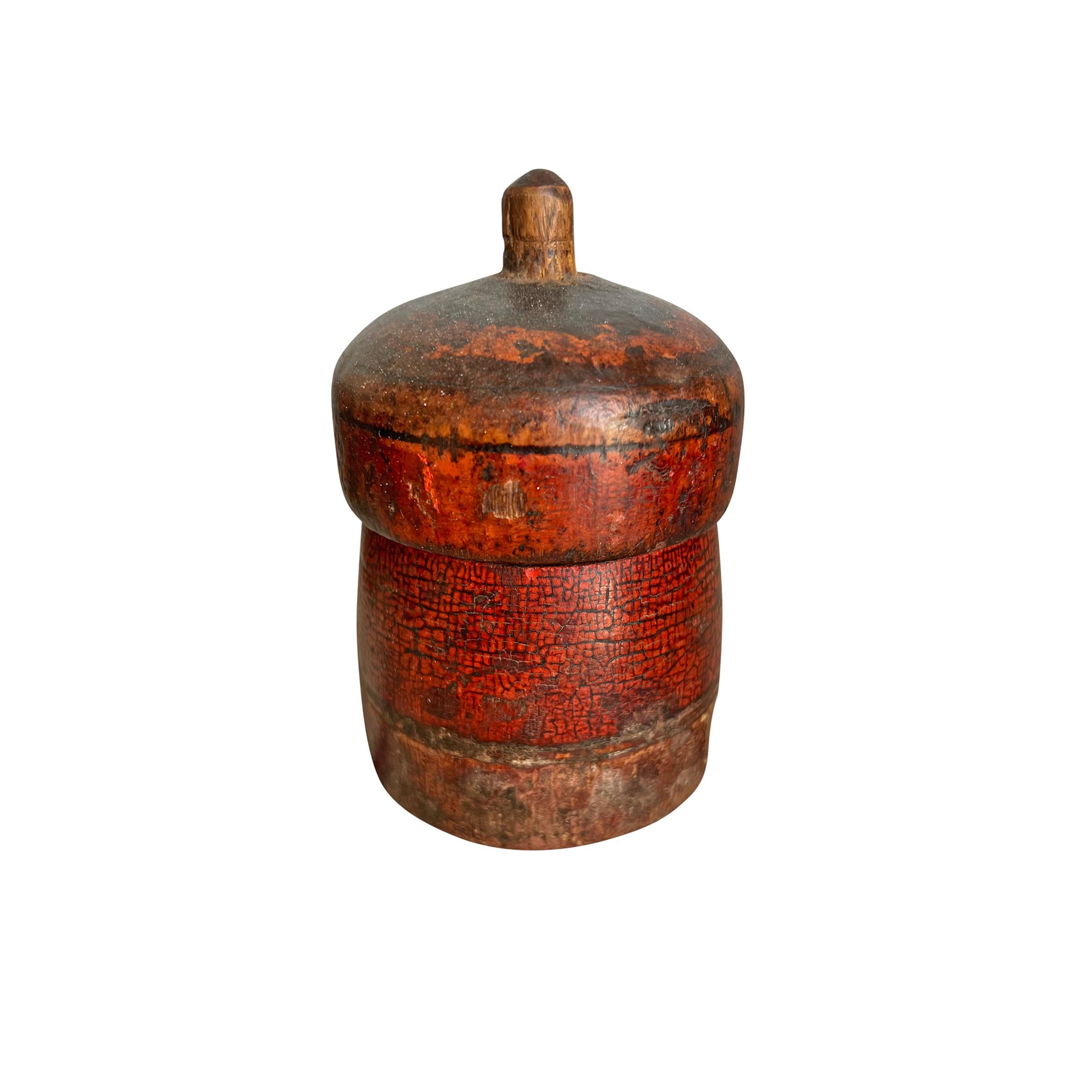 Set of Nine 19th Century Indian Spice Jars 5