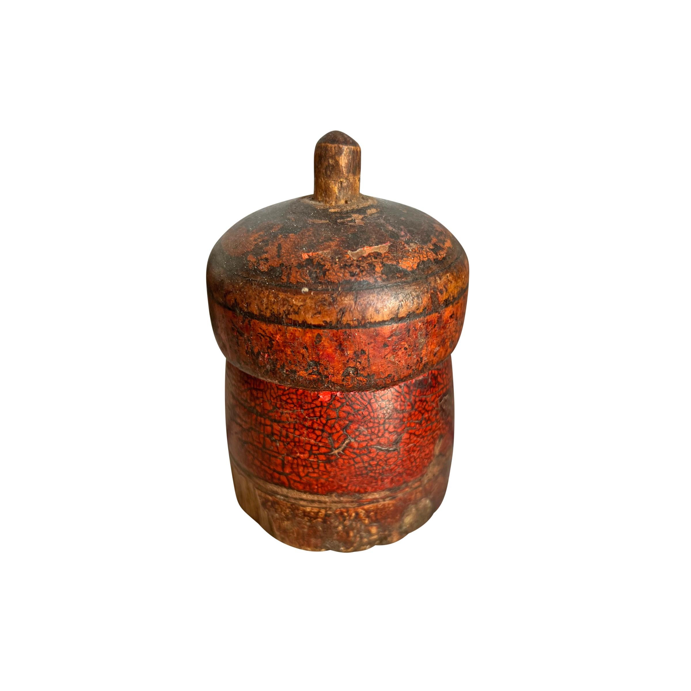Set of Nine 19th Century Indian Spice Jars 6