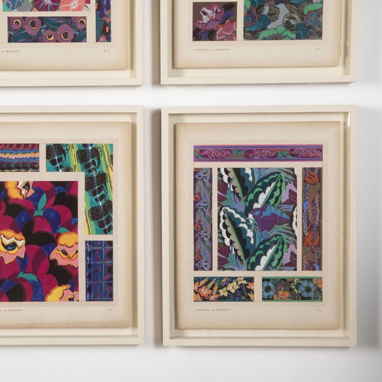 Set of Nine 20th Century Art Deco Designs For Sale at 1stDibs