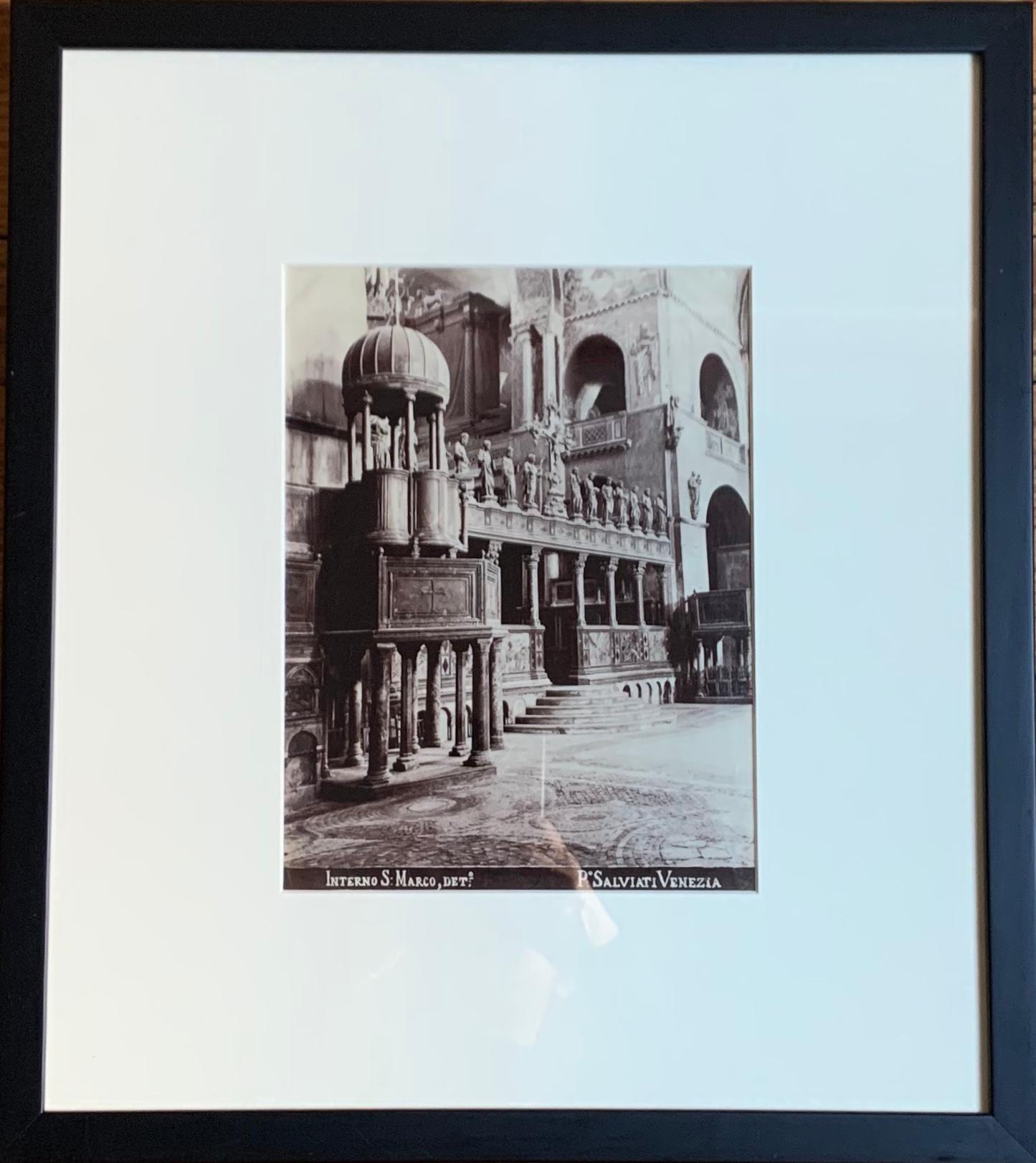Set of Nine Black and White Early 20th Century Photographs of Venice and Rome In Good Condition In New York, NY