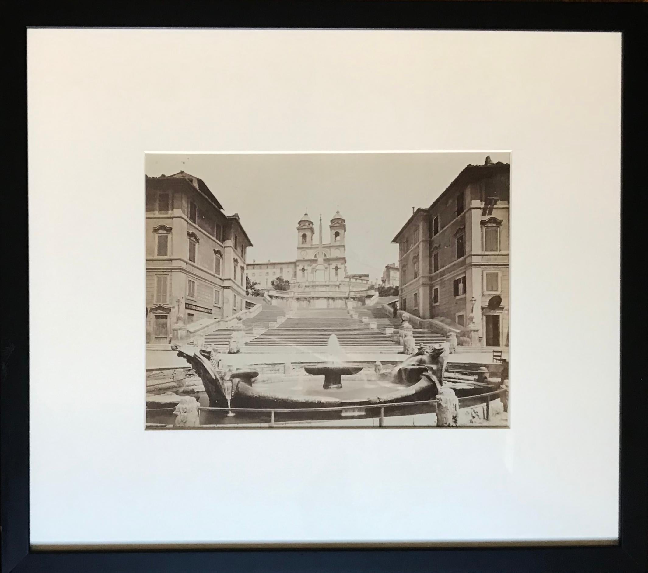 Set of Nine Black and White Early 20th Century Photographs of Venice and Rome For Sale 1