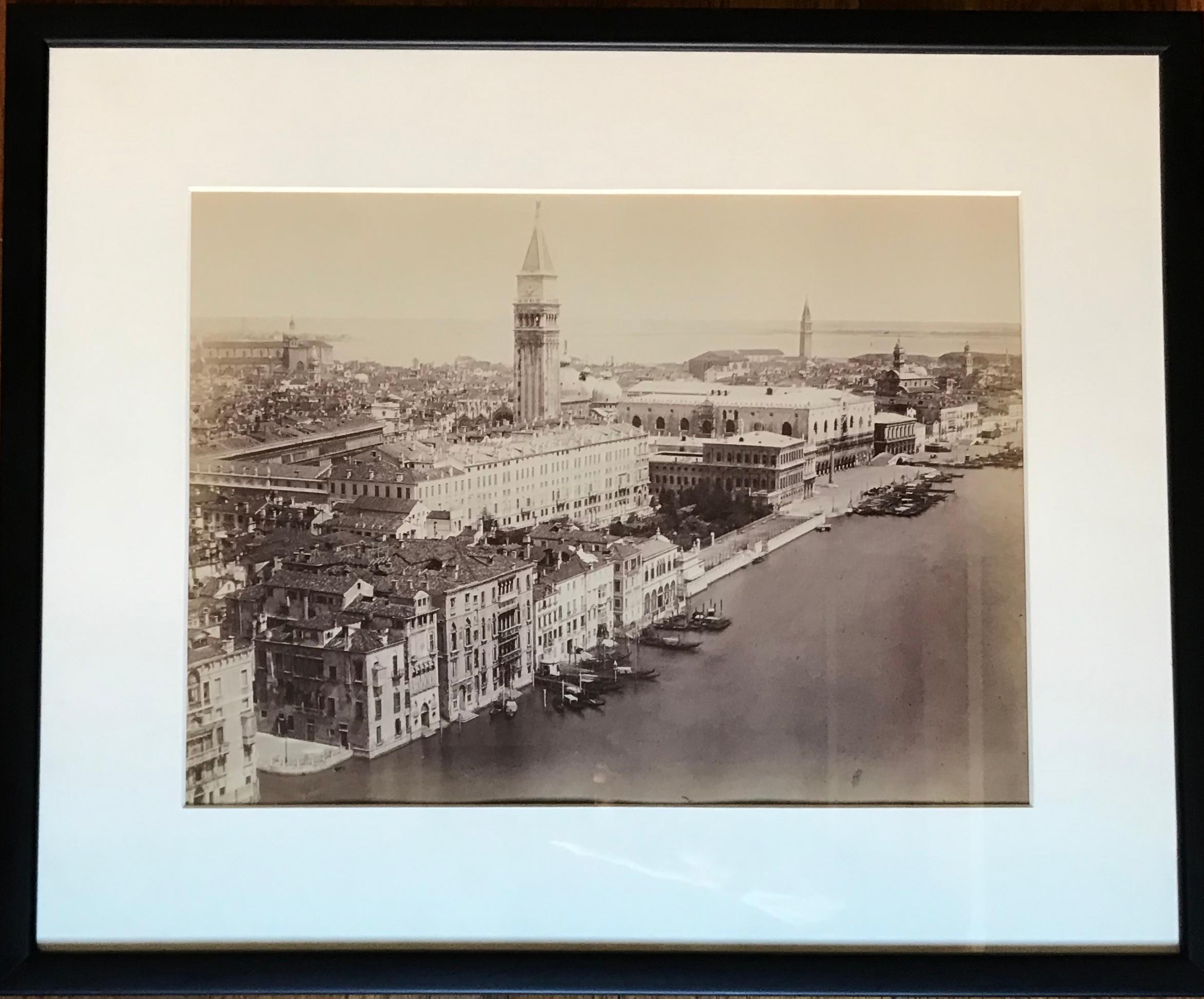 Set of Nine Black and White Early 20th Century Photographs of Venice and Rome For Sale 2