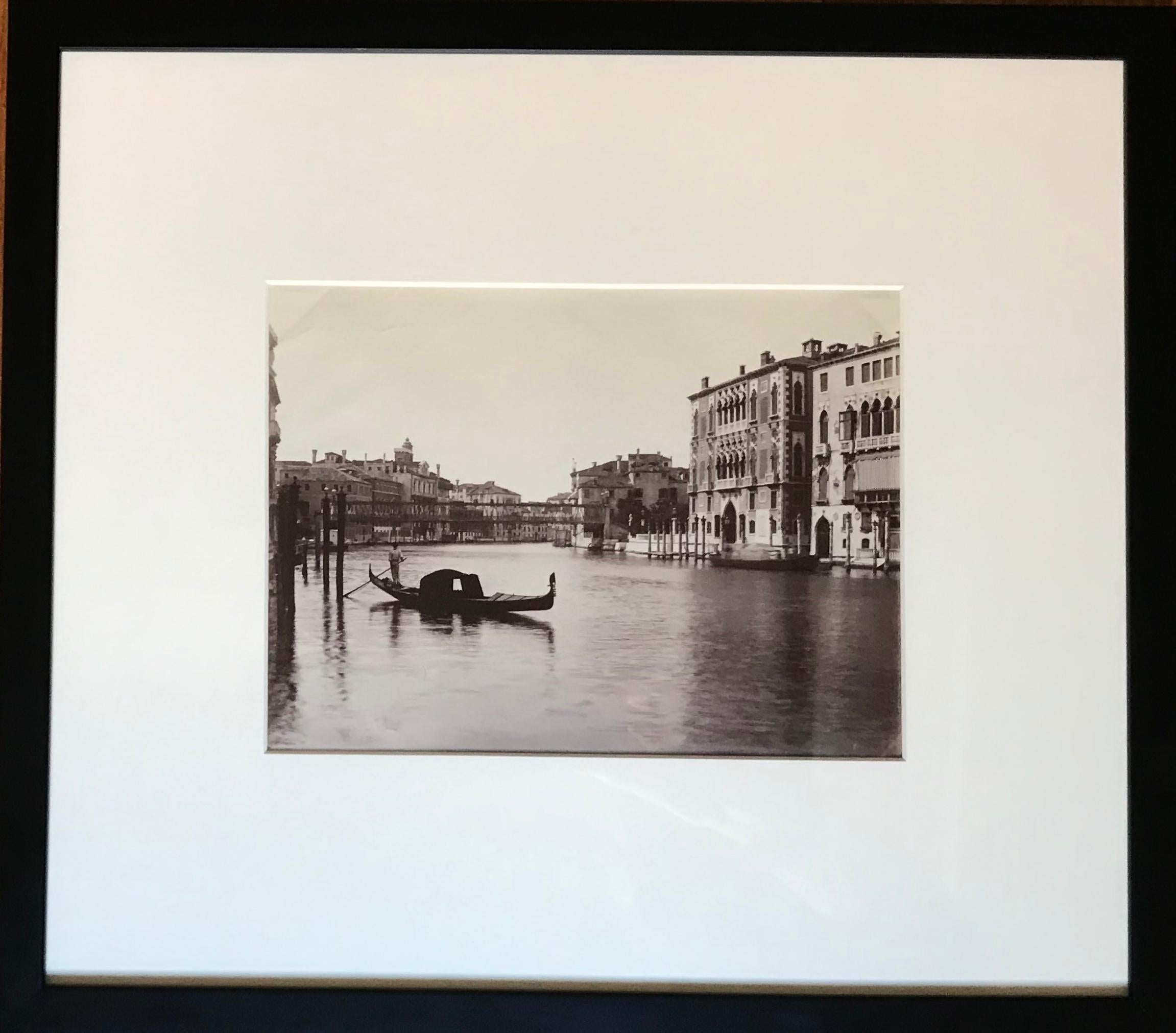 Set of Nine Black and White Early 20th Century Photographs of Venice and Rome For Sale 3