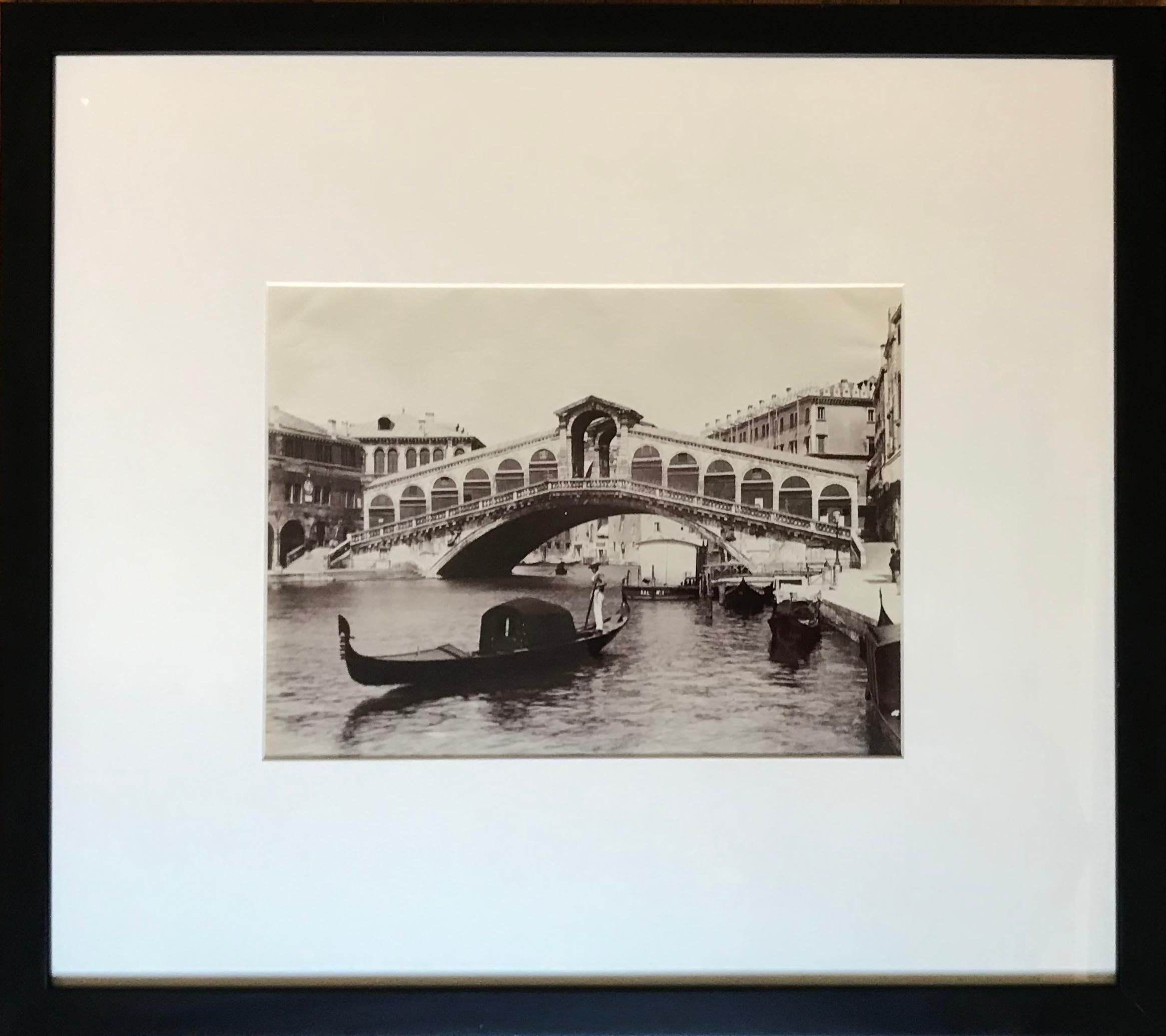Set of Nine Black and White Early 20th Century Photographs of Venice and Rome 4