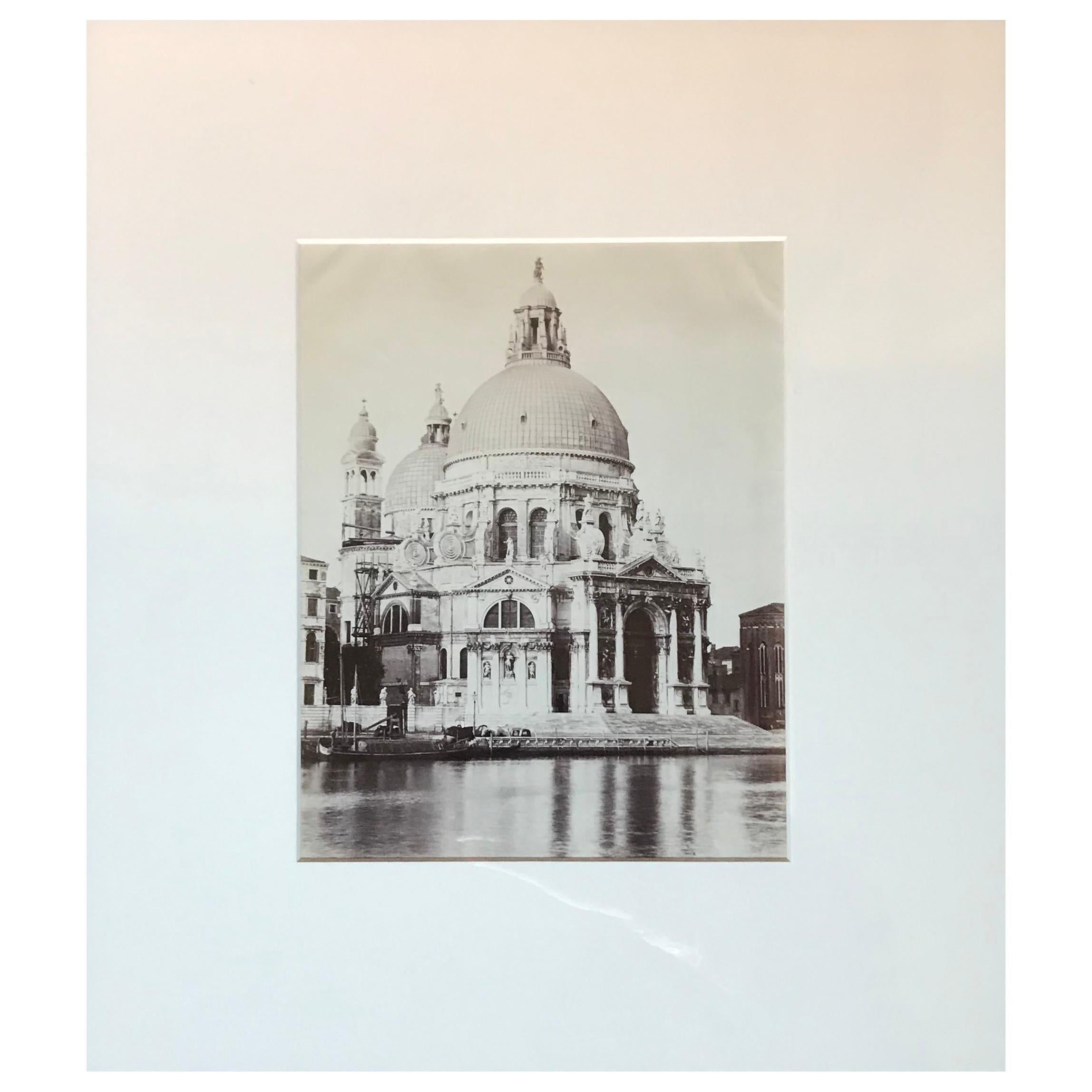 Set of Nine Black and White Early 20th Century Photographs of Venice and Rome For Sale